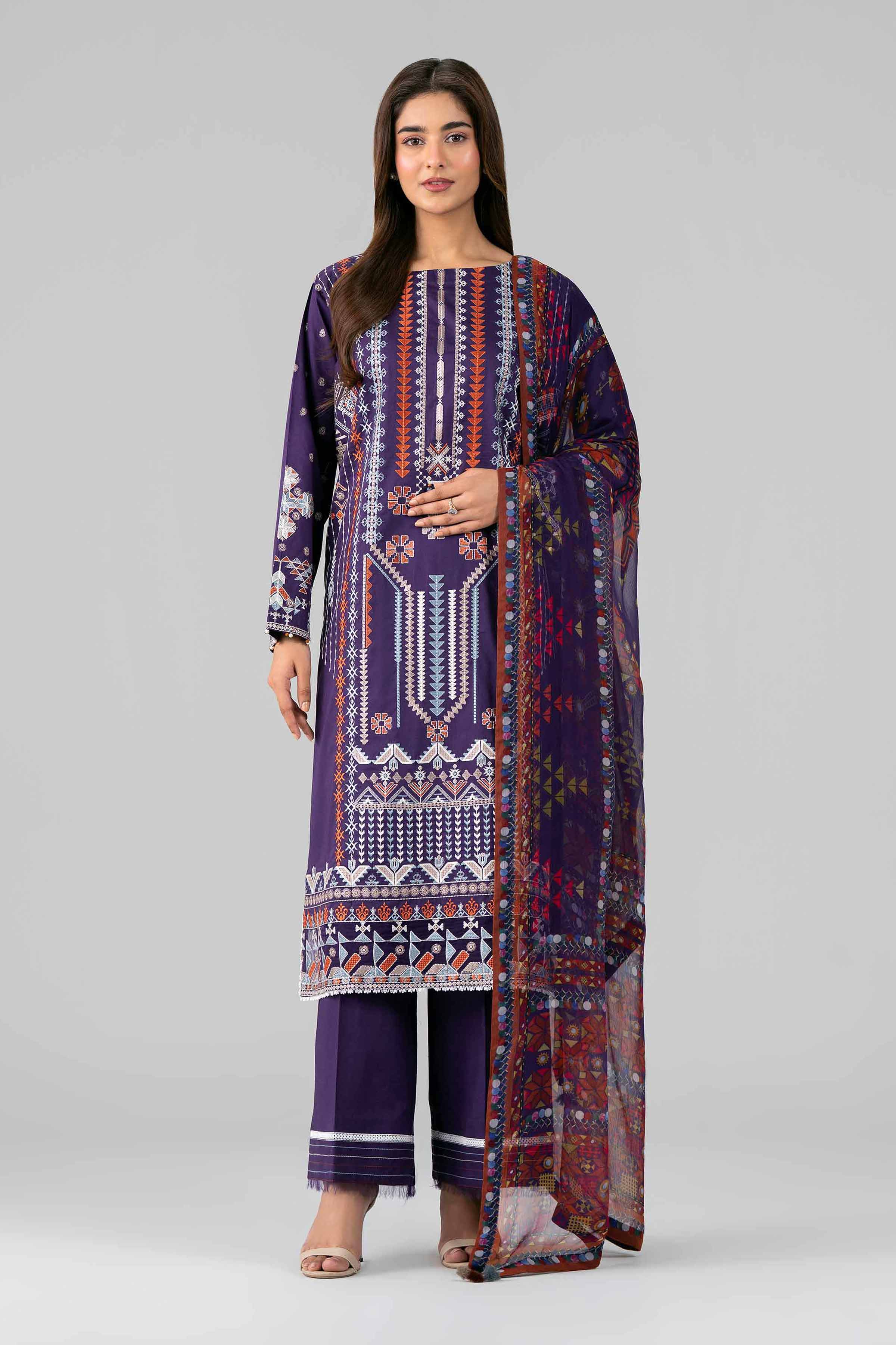 Original Nishat 3 Piece - Digital Printed Embroidered Suit - 42601772 | Buy Online in Pakistan