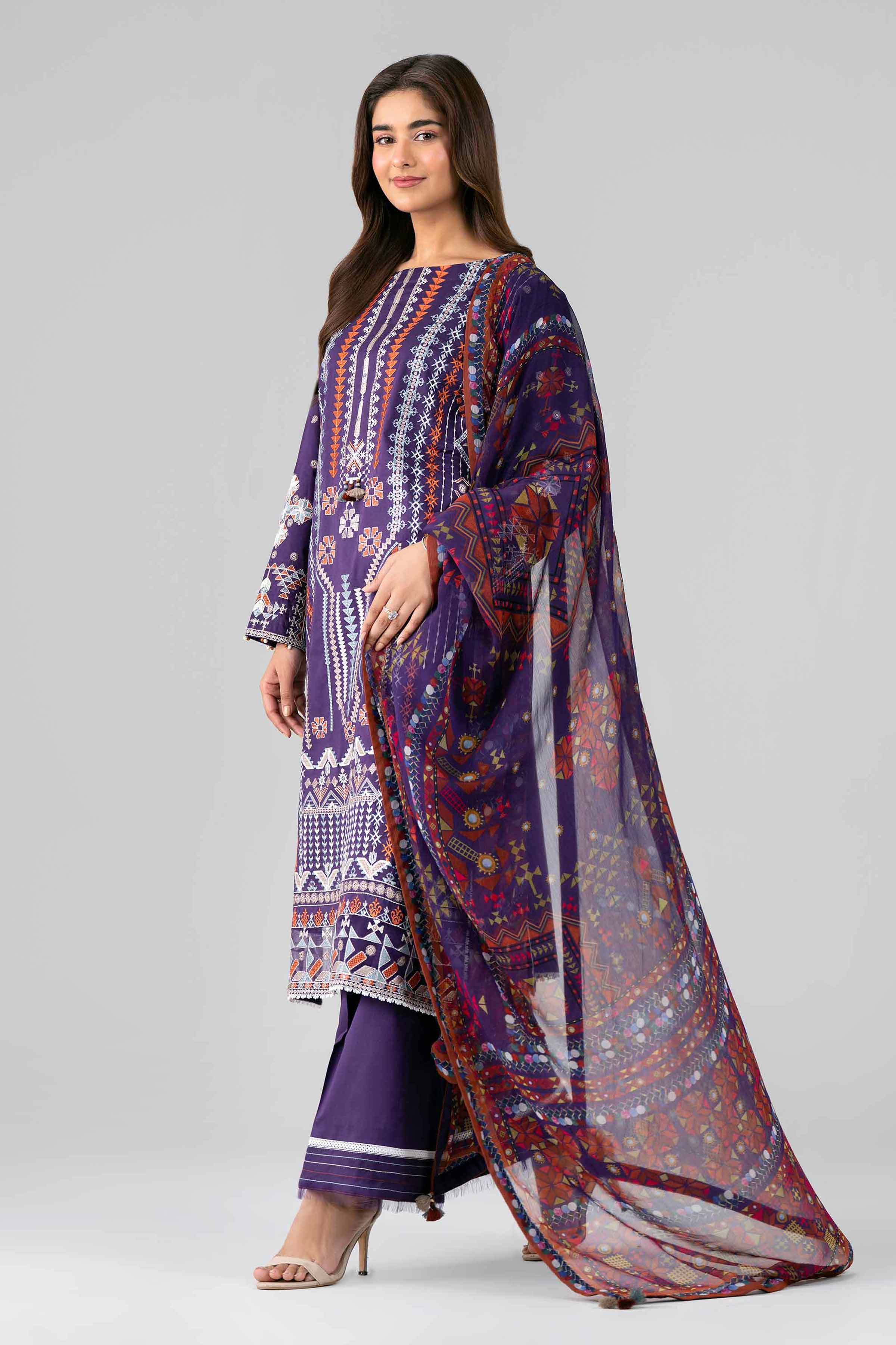 Original Nishat 3 Piece - Digital Printed Embroidered Suit - 42601772 | Buy Online in Pakistan