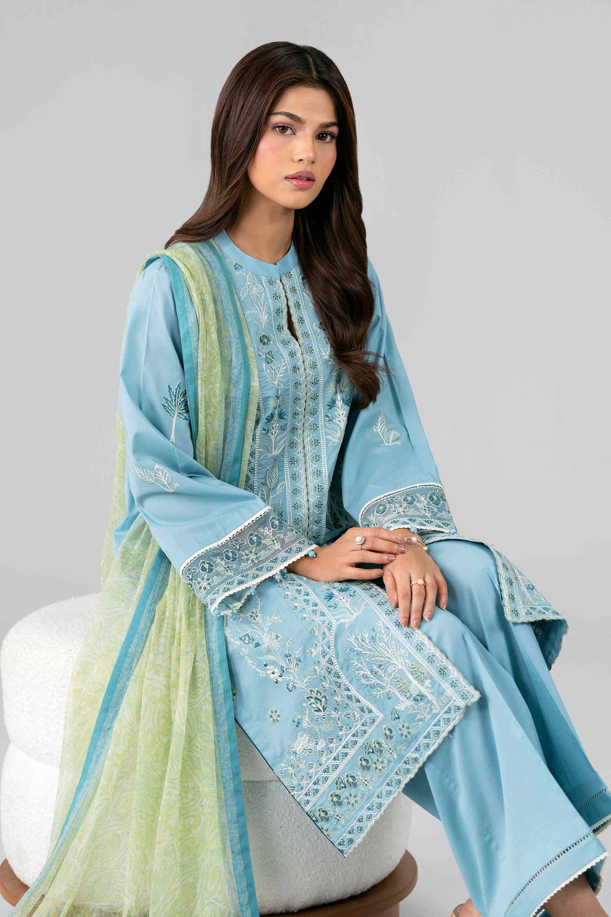 Original Nishat 3 Piece - Digital Printed Embroidered Suit - 42601776 | Buy Online in Pakistan