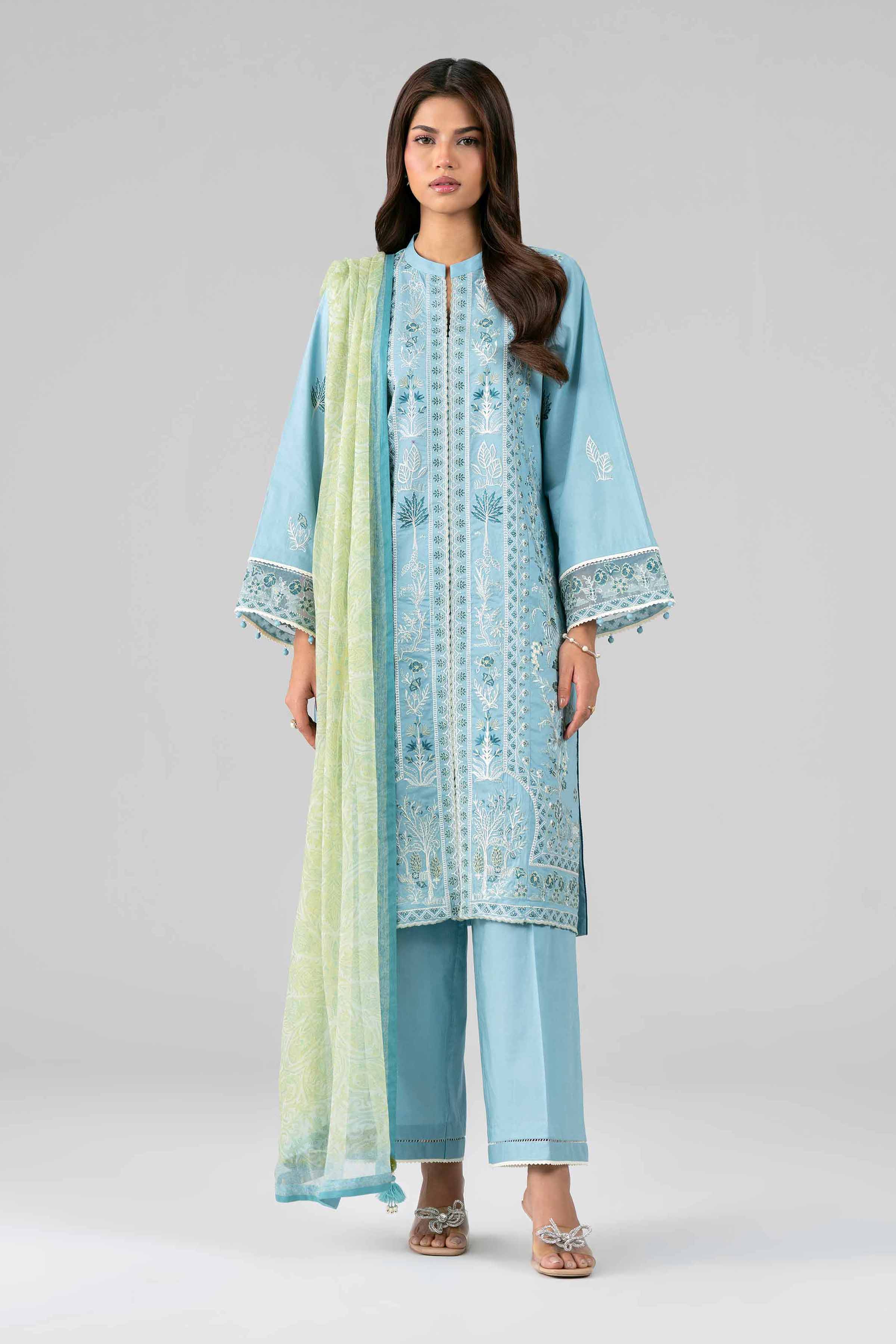 Original Nishat 3 Piece - Digital Printed Embroidered Suit - 42601776 | Buy Online in Pakistan