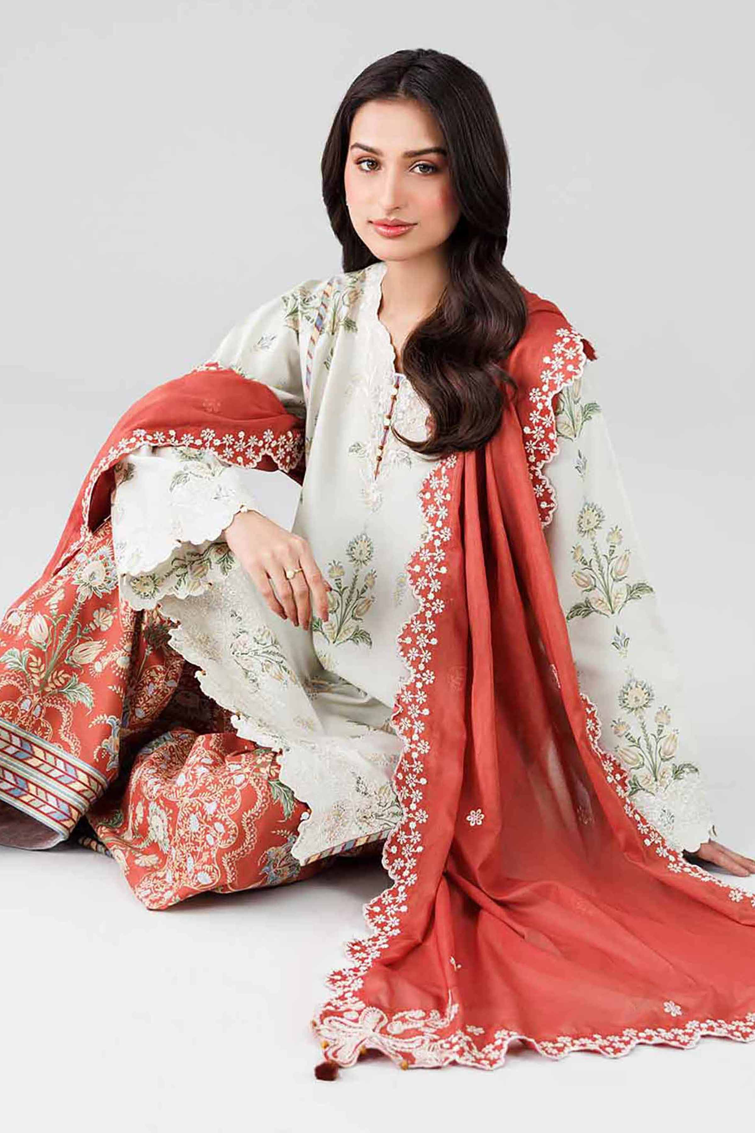 Original Nishat 3 Piece - Printed Embroidered Suit - 42601804 | Buy Online in Pakistan