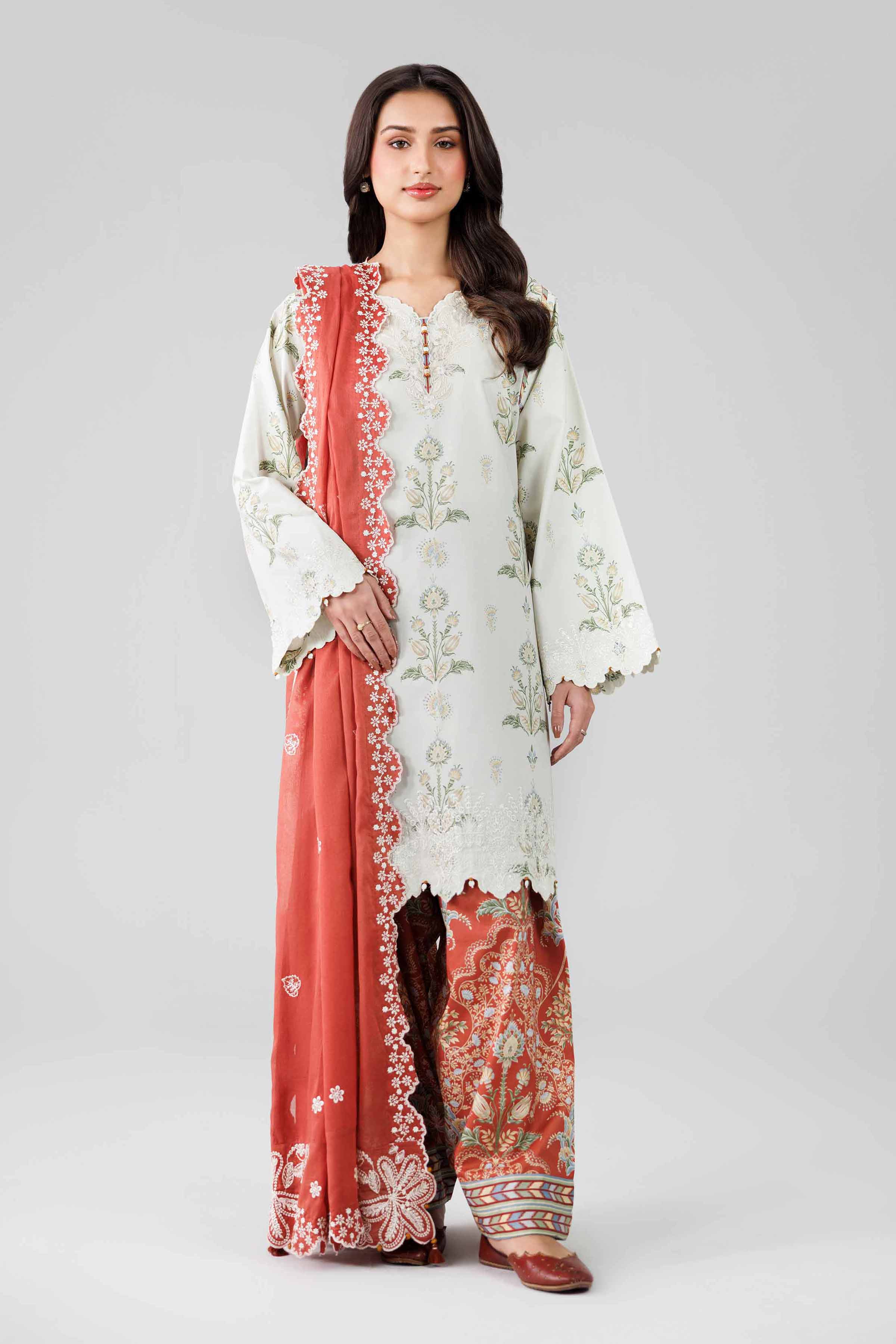 Original Nishat 3 Piece - Printed Embroidered Suit - 42601804 | Buy Online in Pakistan