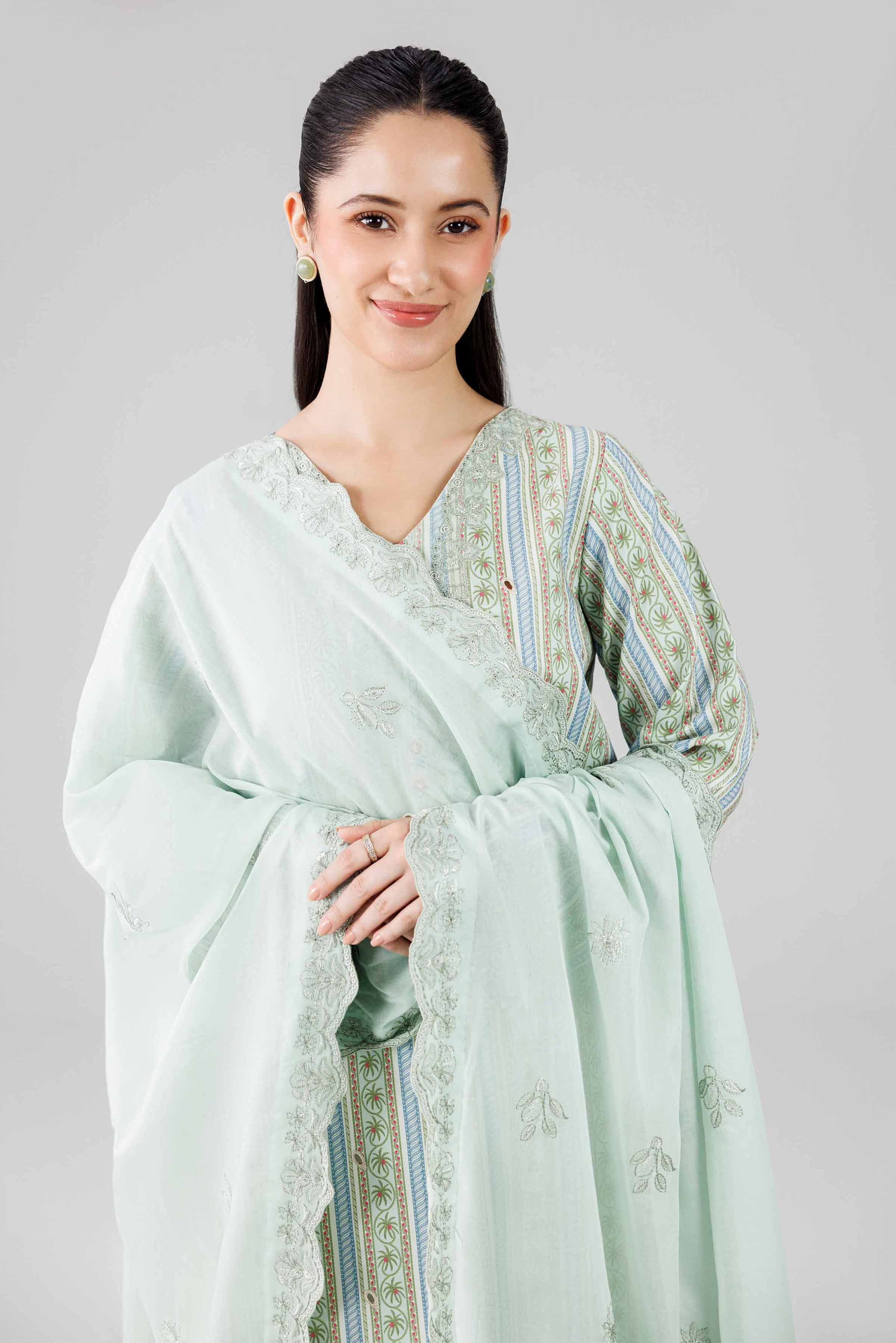 Original Nishat 3 Piece - Printed Embroidered Suit - 42601805 | Buy Online in Pakistan
