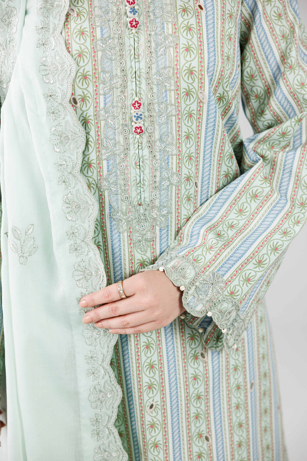 Original Nishat 3 Piece - Printed Embroidered Suit - 42601805 | Buy Online in Pakistan