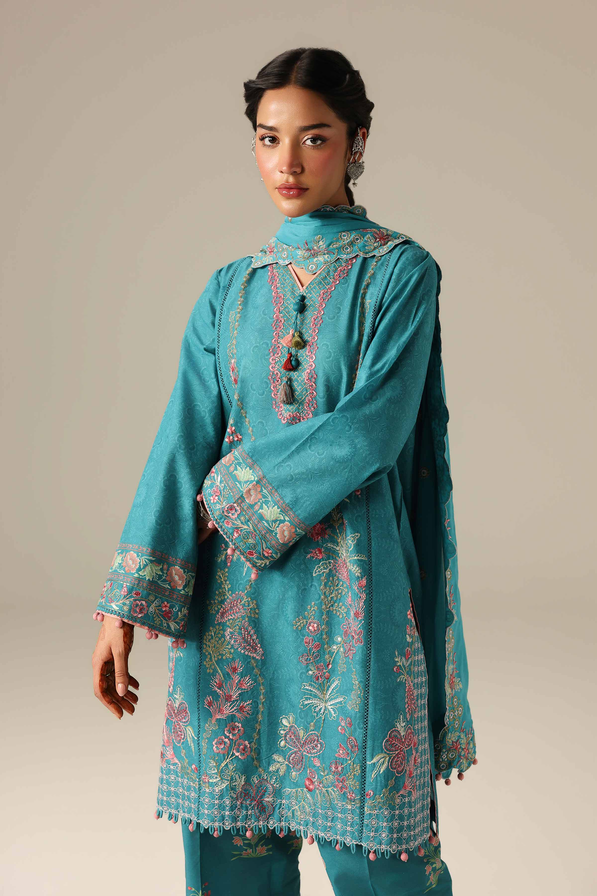Original Nishat 3 Piece - Printed Embroidered Suit - 42601806 | Buy Online in Pakistan