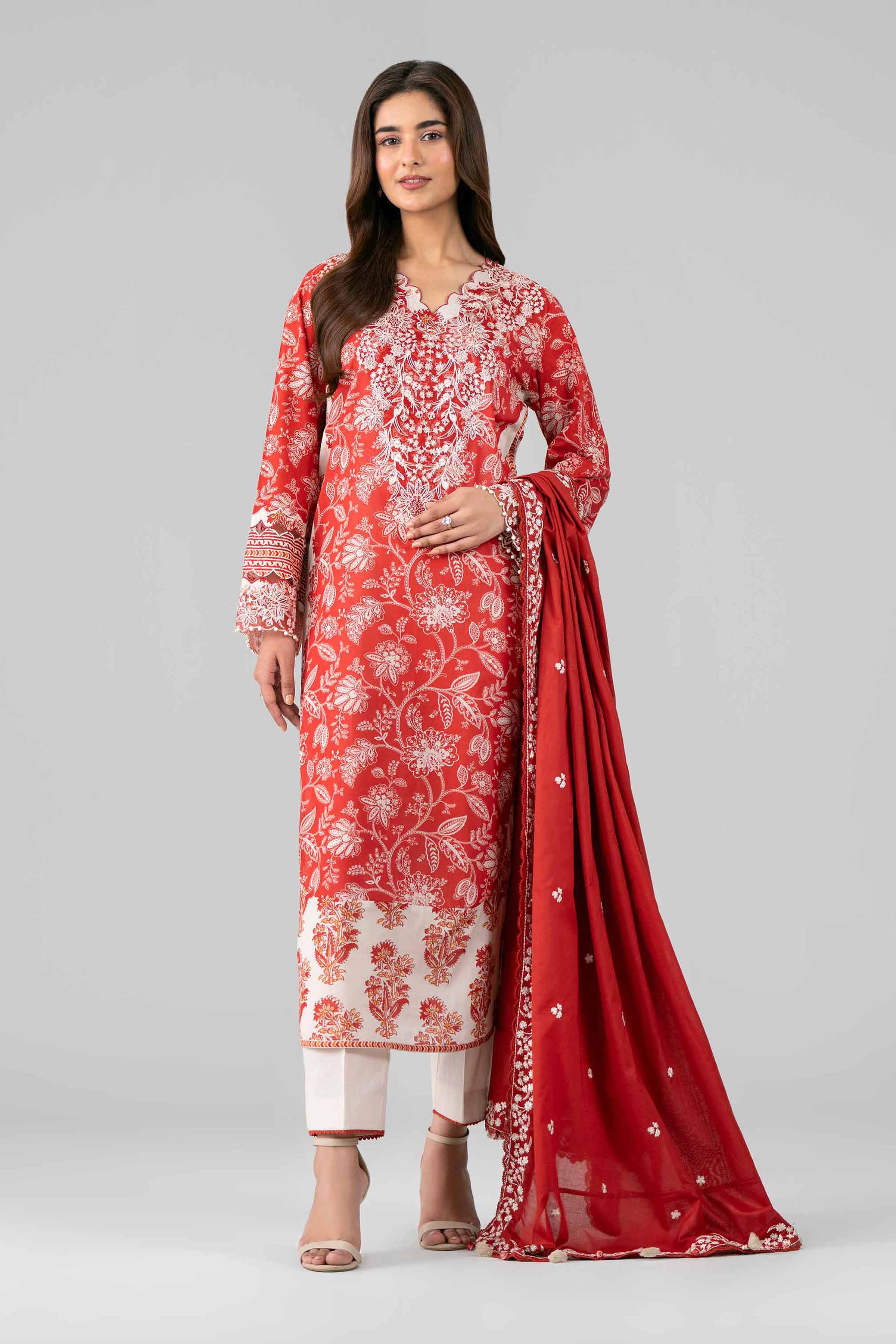 Original Nishat 3 Piece - Printed Embroidered Suit - 42601815 | Buy Online in Pakistan