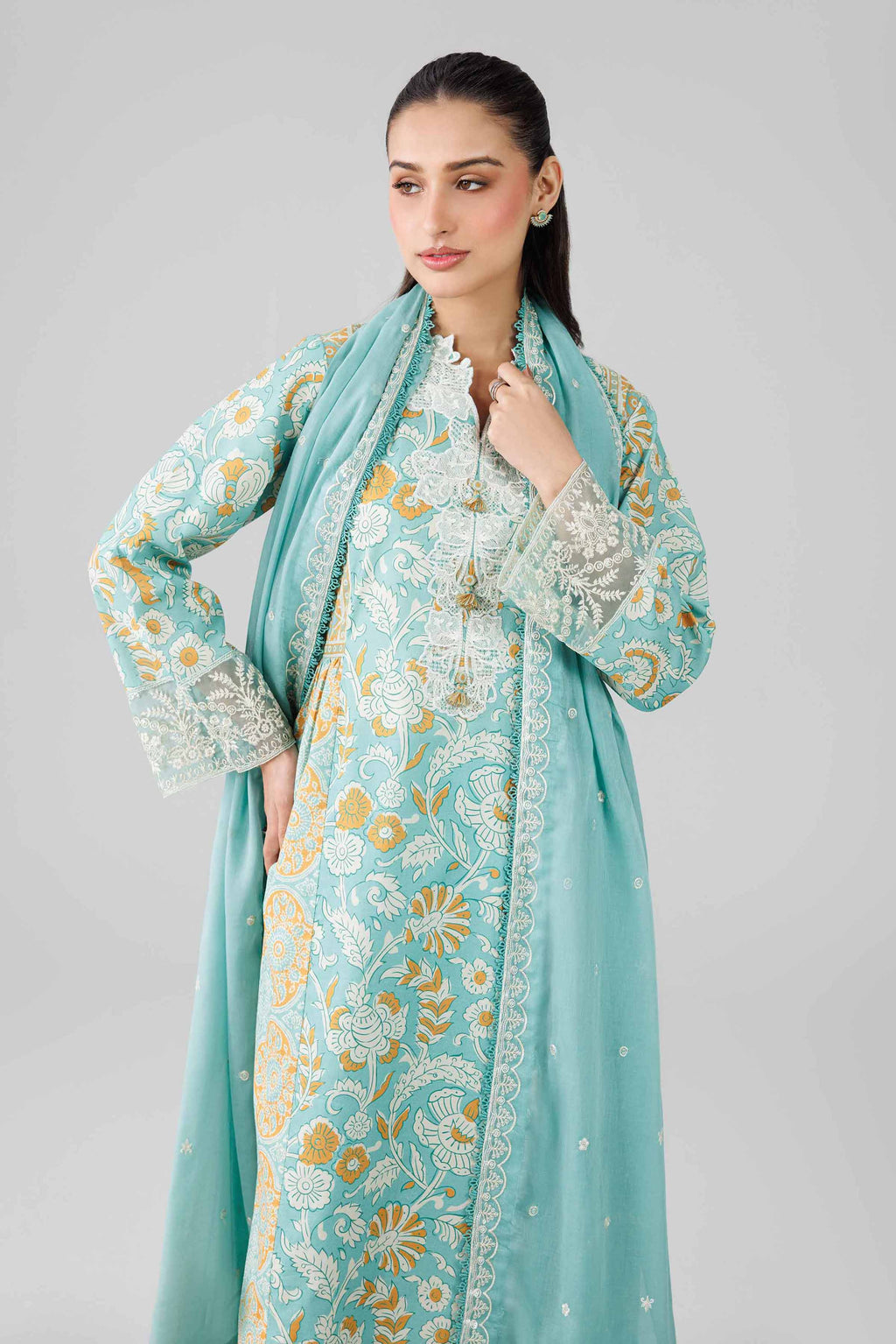 Original Nishat 3 Piece - Printed Embroidered Suit - 42601817 | Buy Online in Pakistan