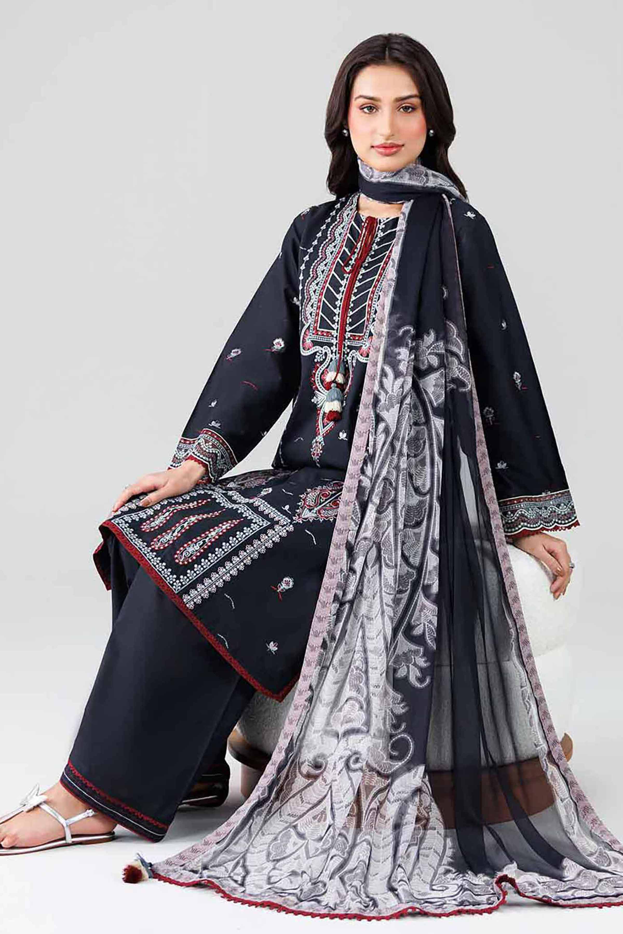 Original Nishat 3 Piece - Digital Printed Embroidered Suit - 42601833 | Buy Online Pakistan