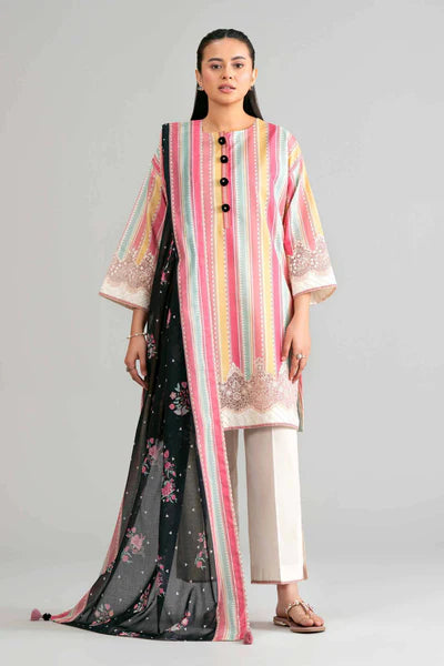 Original Nishat 3 Piece Unstitched - Printed Embroidered Suit - 42601855 | Buy Online Pakistan