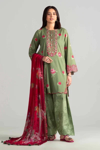 Original Nishat 3 Piece - Digital Printed Embroidered Suit - 42601911 | Buy Online Pakistan