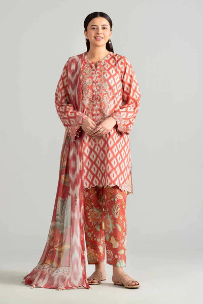 Original Nishat 3 Piece Unstitched - Digital Printed Embroidered Suit - 42601915 | Buy Online Pakistan