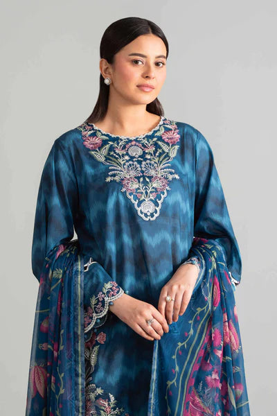 Original Nishat 3 Piece Unstitched - Digital Printed Embroidered Suit - 42601917 | Buy Online Pakistan