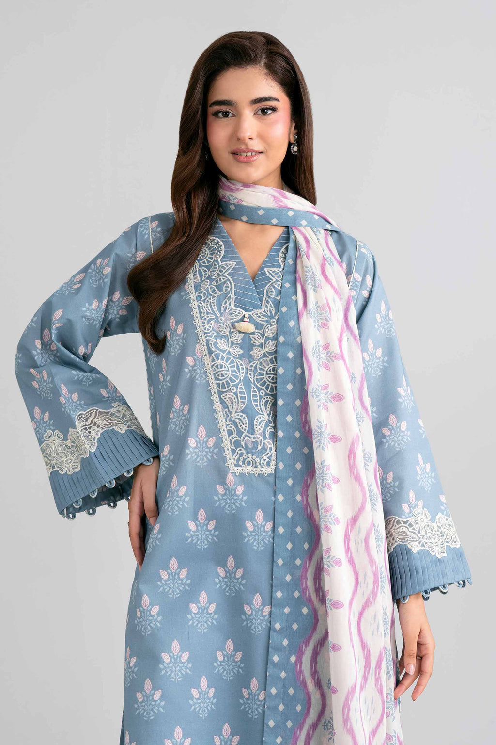 Original Nishat 3 Piece - Printed Embroidered Suit - 42601964 | Buy Online in Pakistan