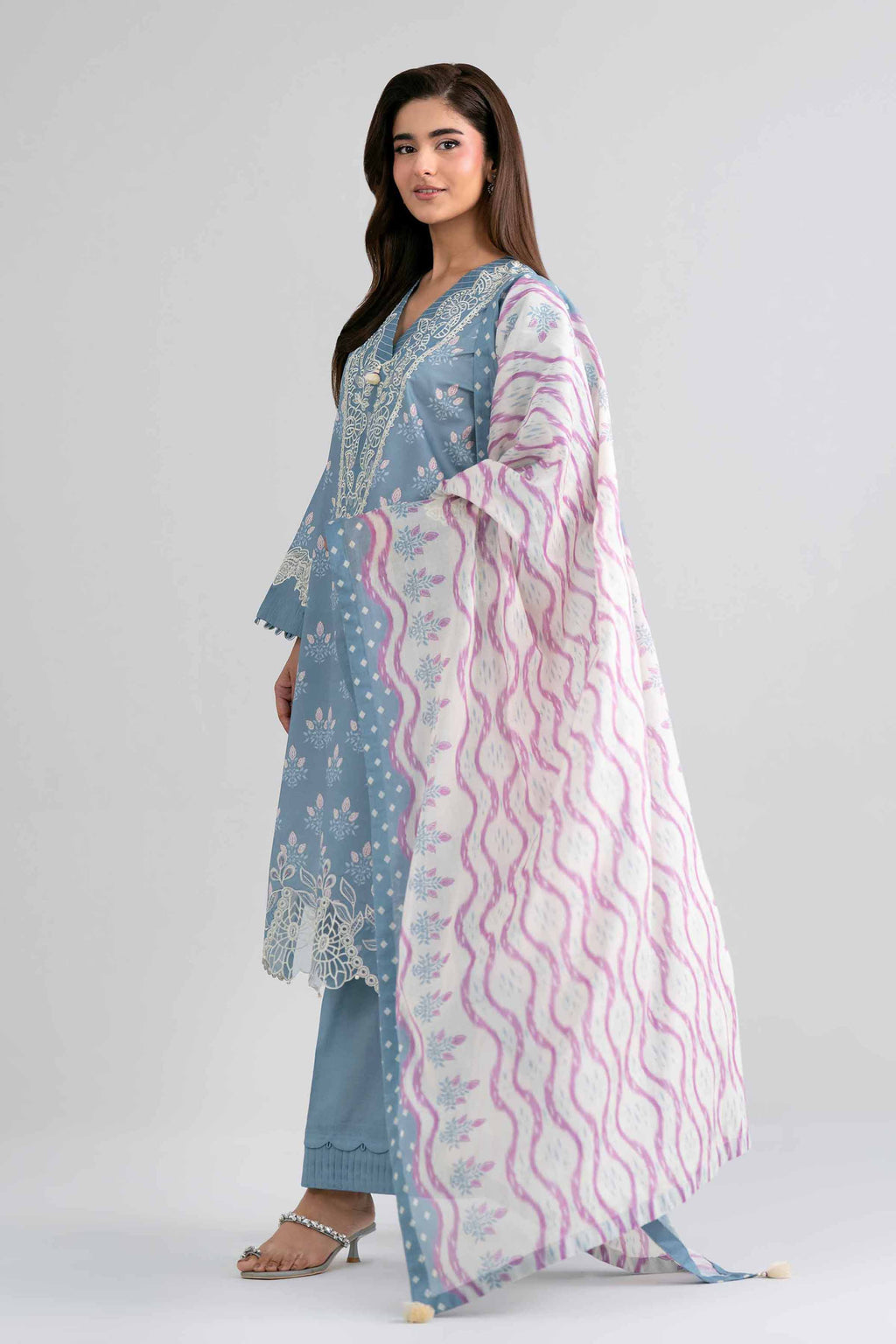 Original Nishat 3 Piece - Printed Embroidered Suit - 42601964 | Buy Online in Pakistan
