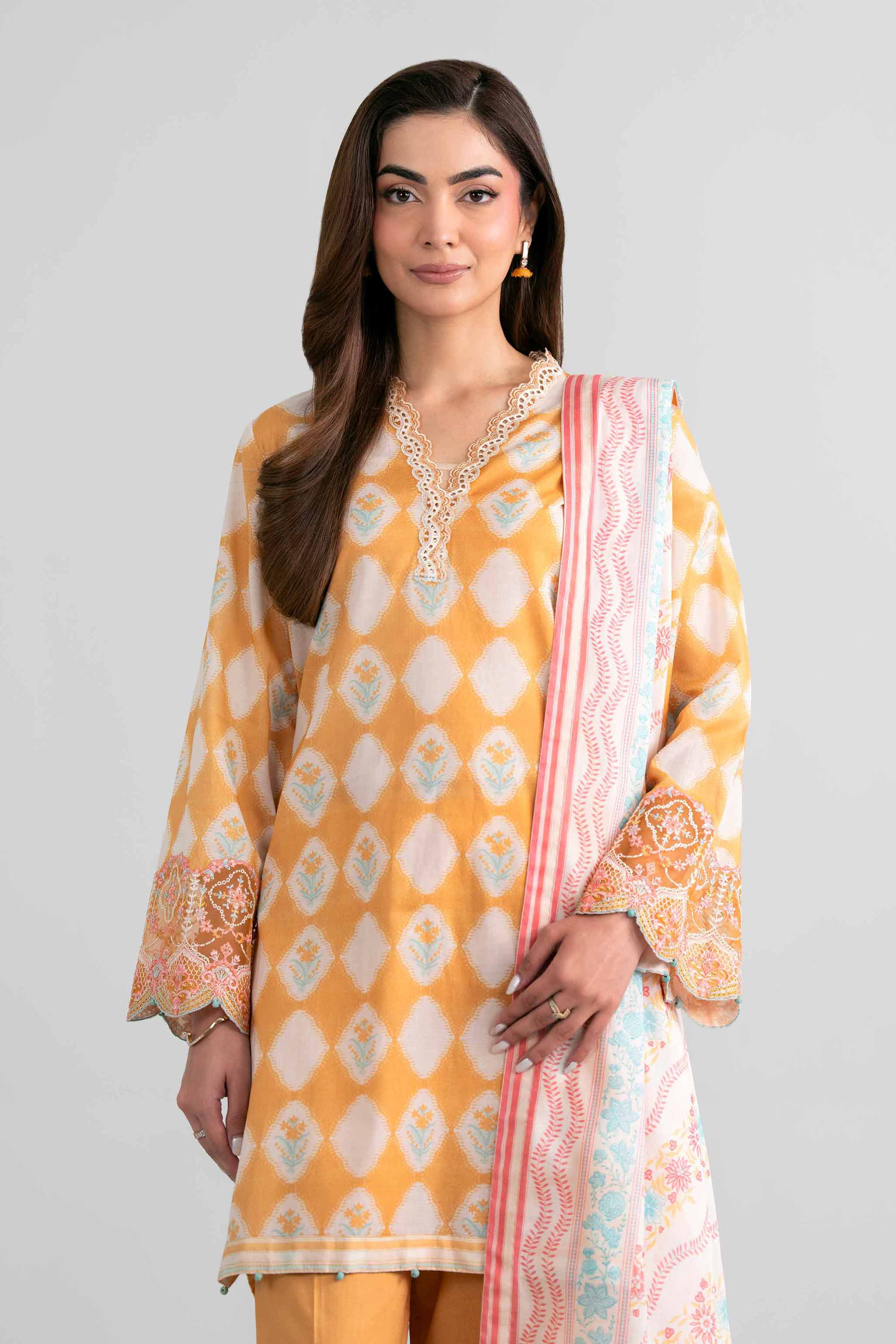 Original Nishat 3 Piece - Printed Embroidered Suit - 42601965 | Buy Online in Pakistan