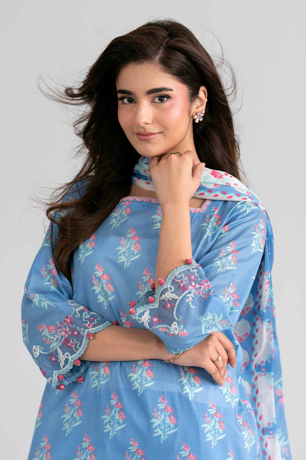 Original Nishat 3 Piece - Printed Embroidered Suit - 42601966 | Buy Online in Pakistan