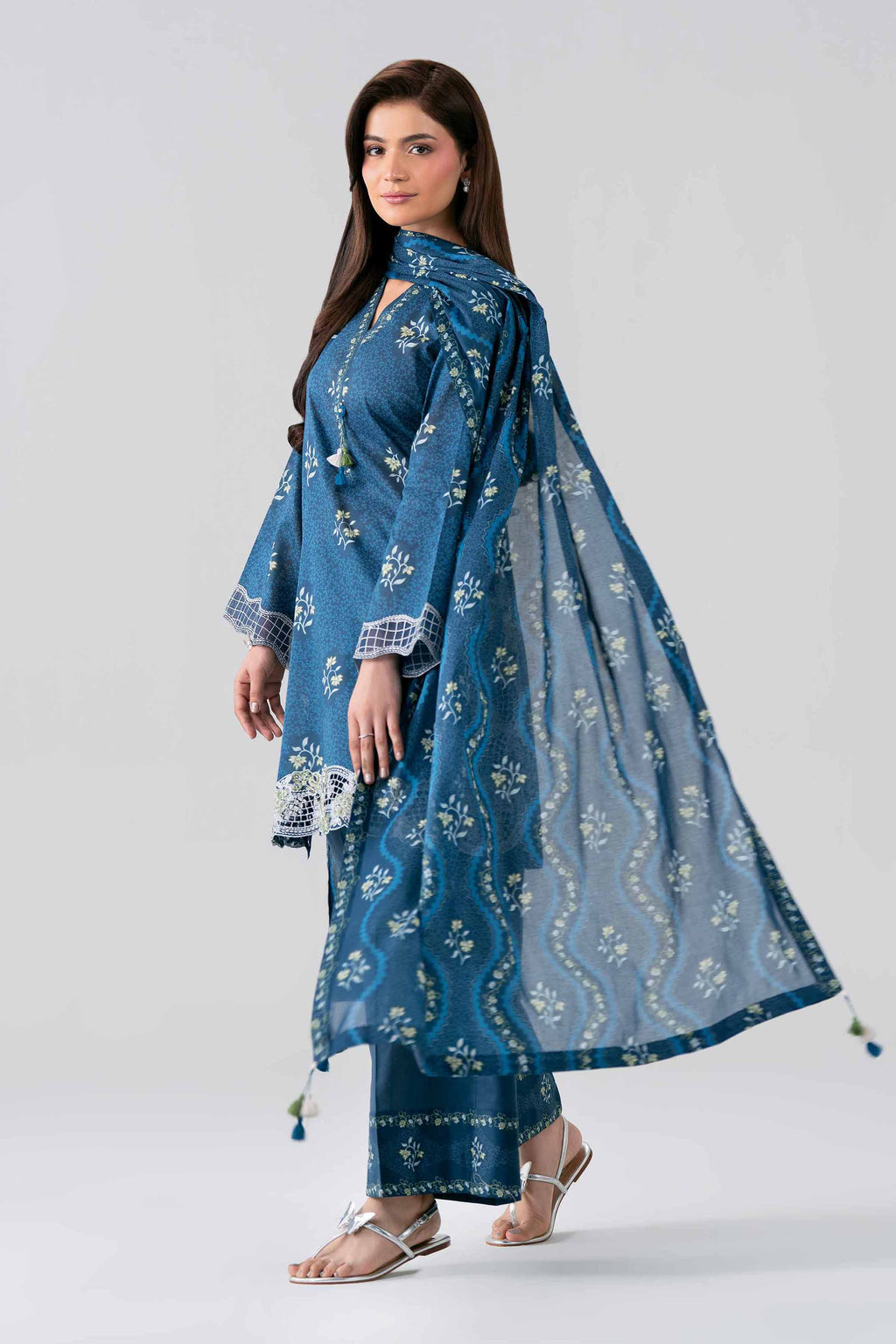 Original Nishat 3 Piece - Printed Embroidered Suit - 42601968 | Buy Online in Pakistan