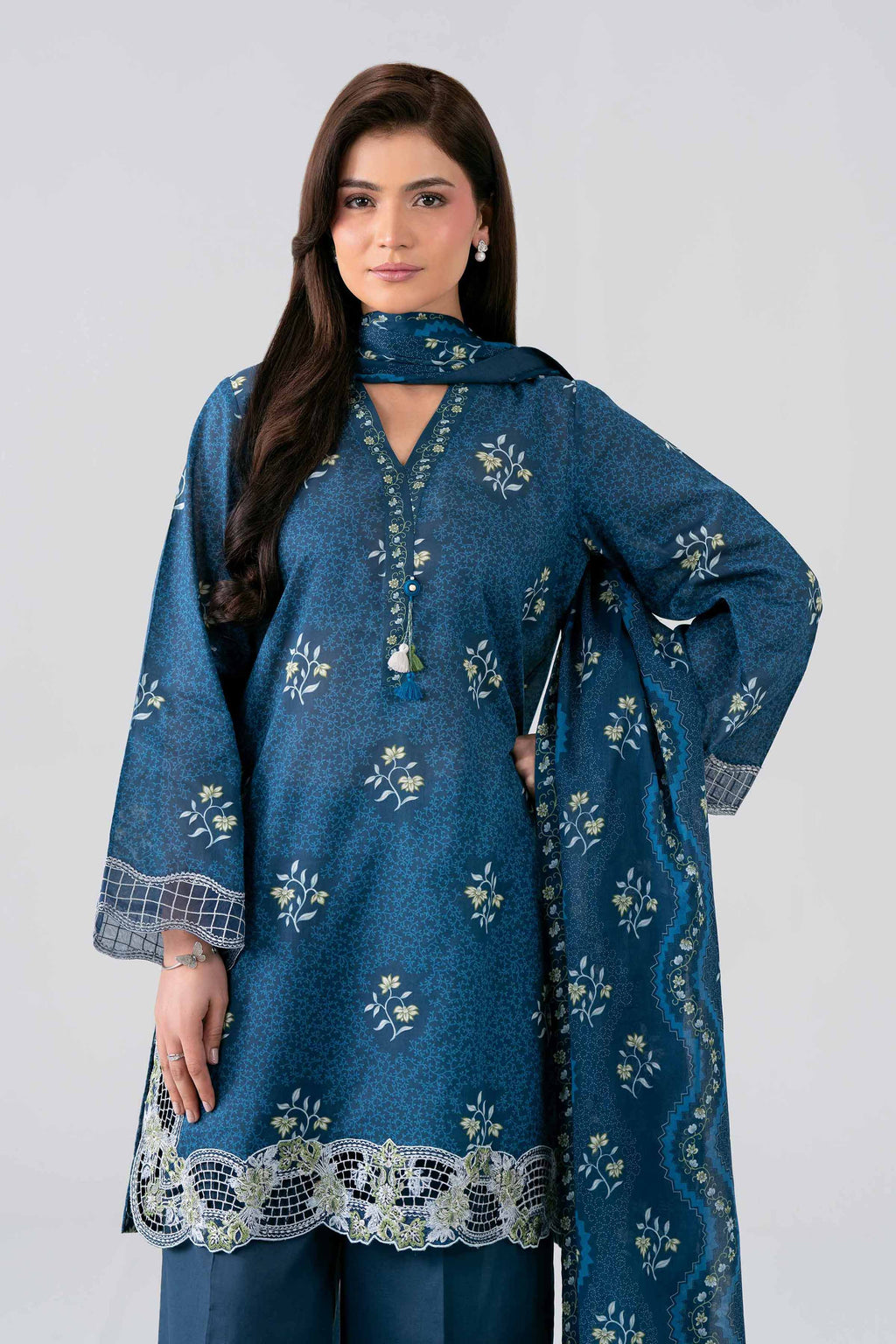 Original Nishat 3 Piece - Printed Embroidered Suit - 42601968 | Buy Online in Pakistan