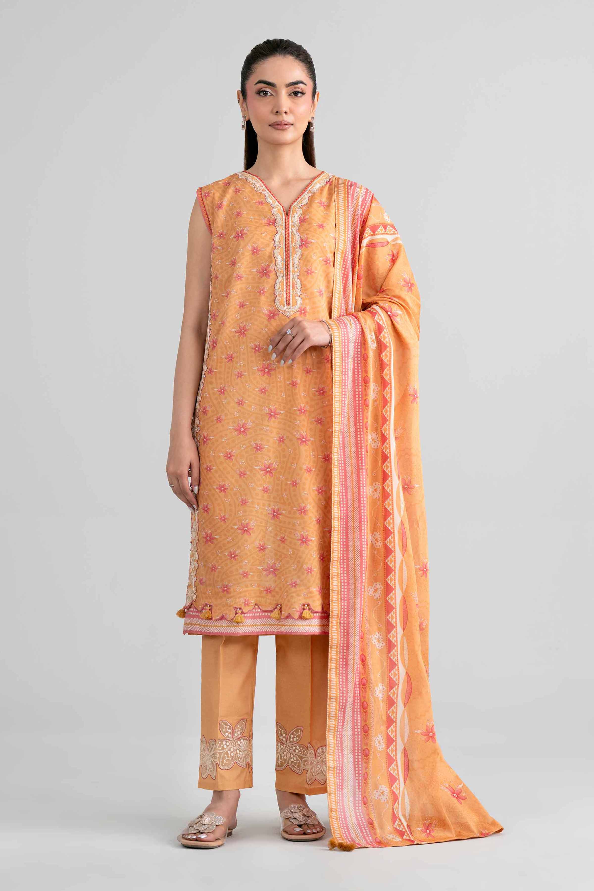 Original Nishat 3 Piece - Printed Embroidered Suit - 42601970 | Buy Online in Pakistan