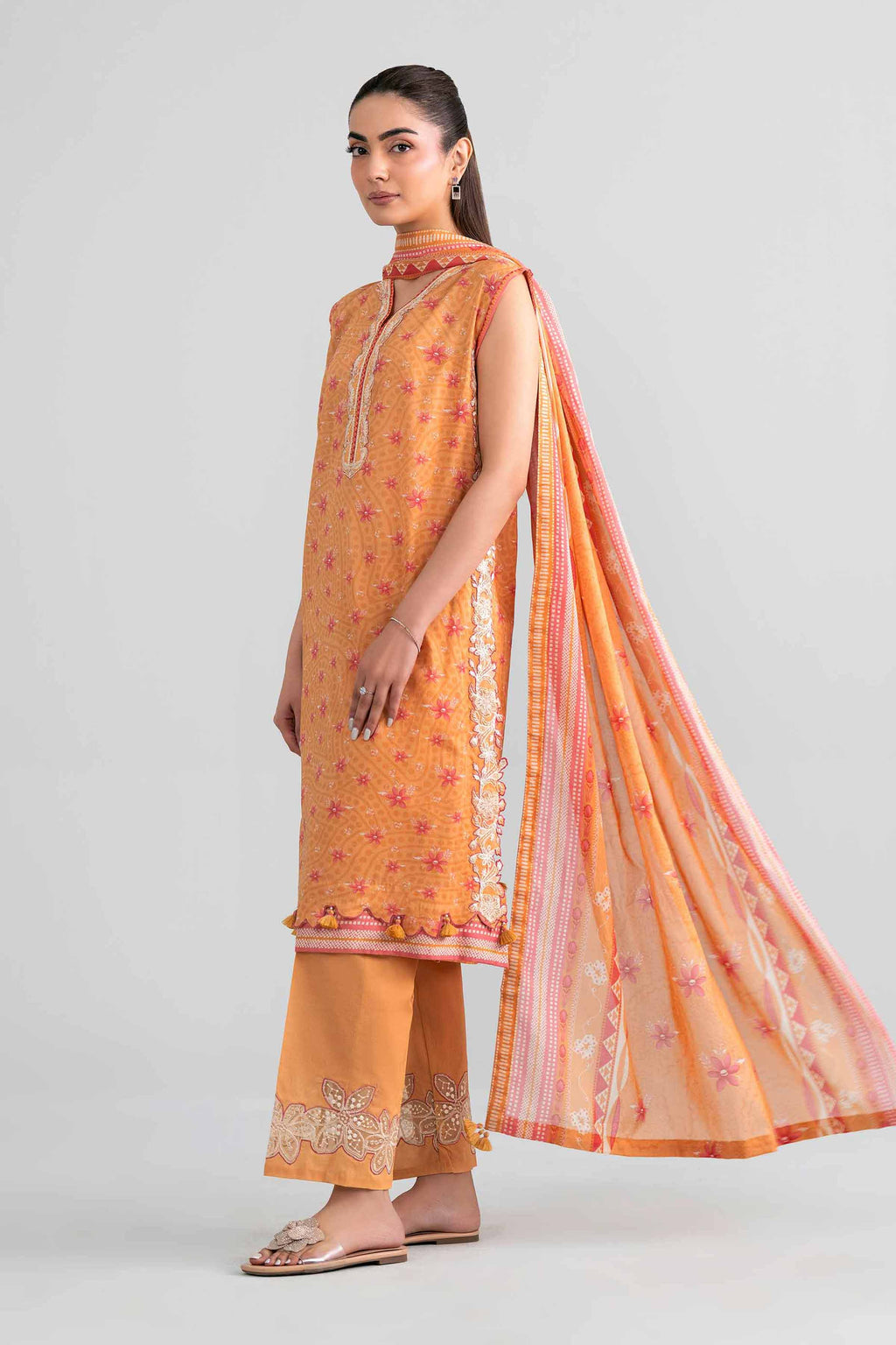 Original Nishat 3 Piece - Printed Embroidered Suit - 42601970 | Buy Online in Pakistan