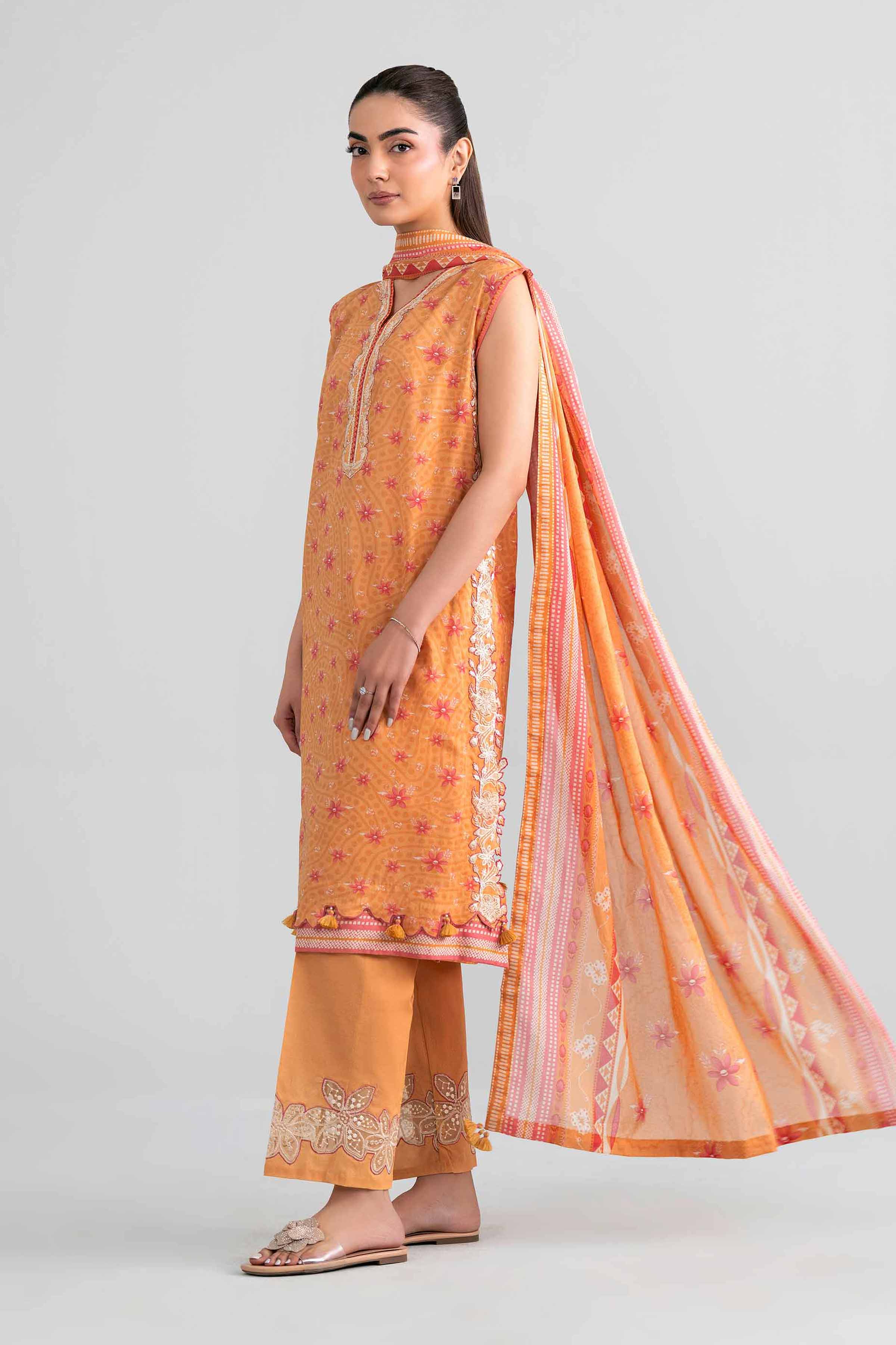 Original Nishat 3 Piece - Printed Embroidered Suit - 42601970 | Buy Online in Pakistan
