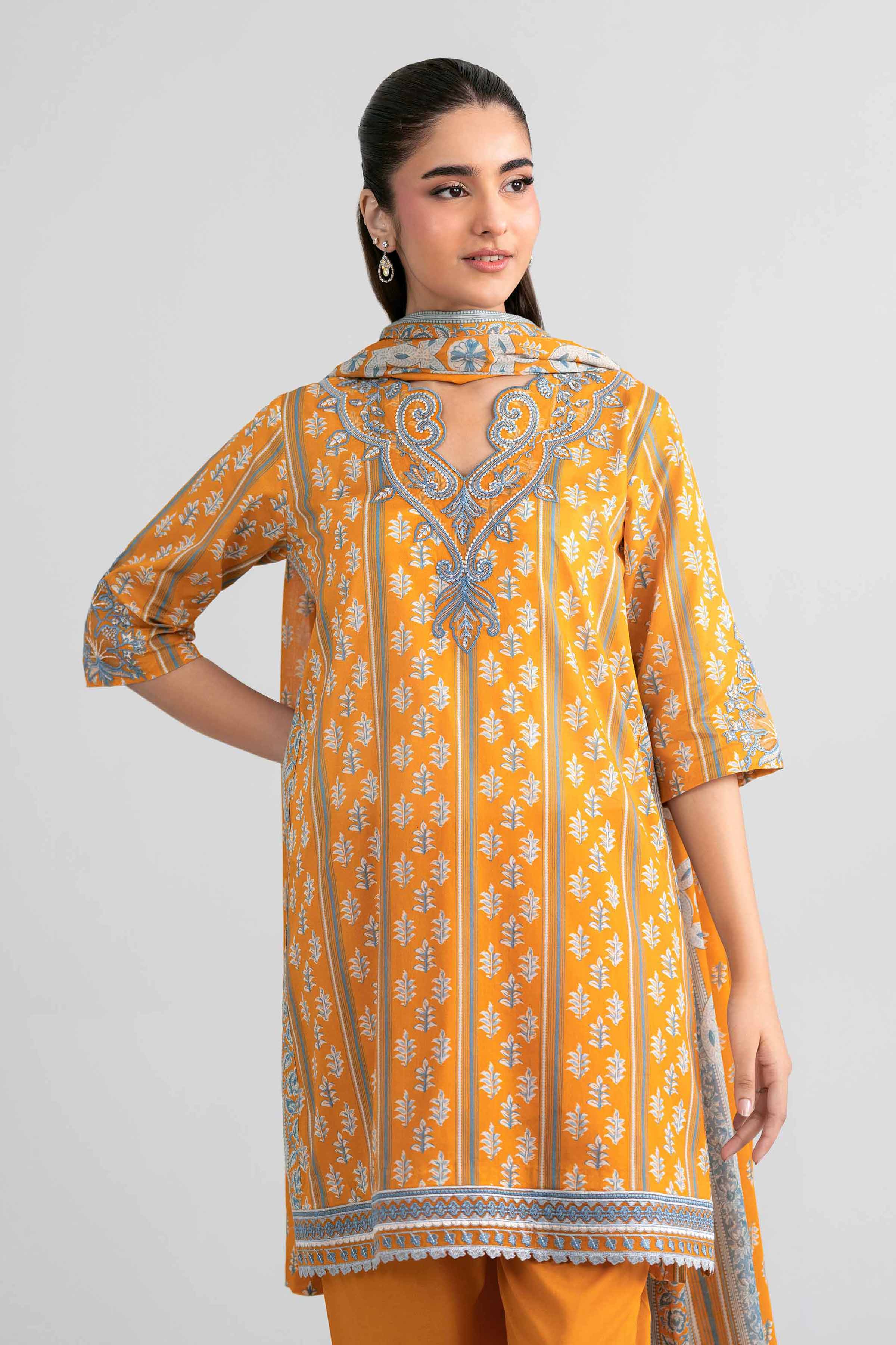 Original Nishat 3 Piece - Printed Embroidered Suit - 42601971 | Buy Online in Pakistan