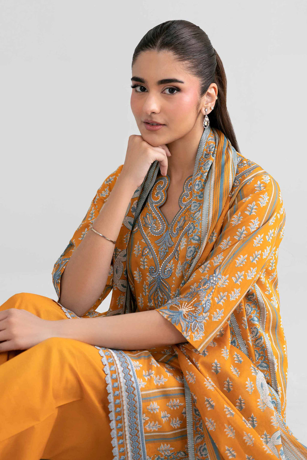 Original Nishat 3 Piece - Printed Embroidered Suit - 42601971 | Buy Online in Pakistan