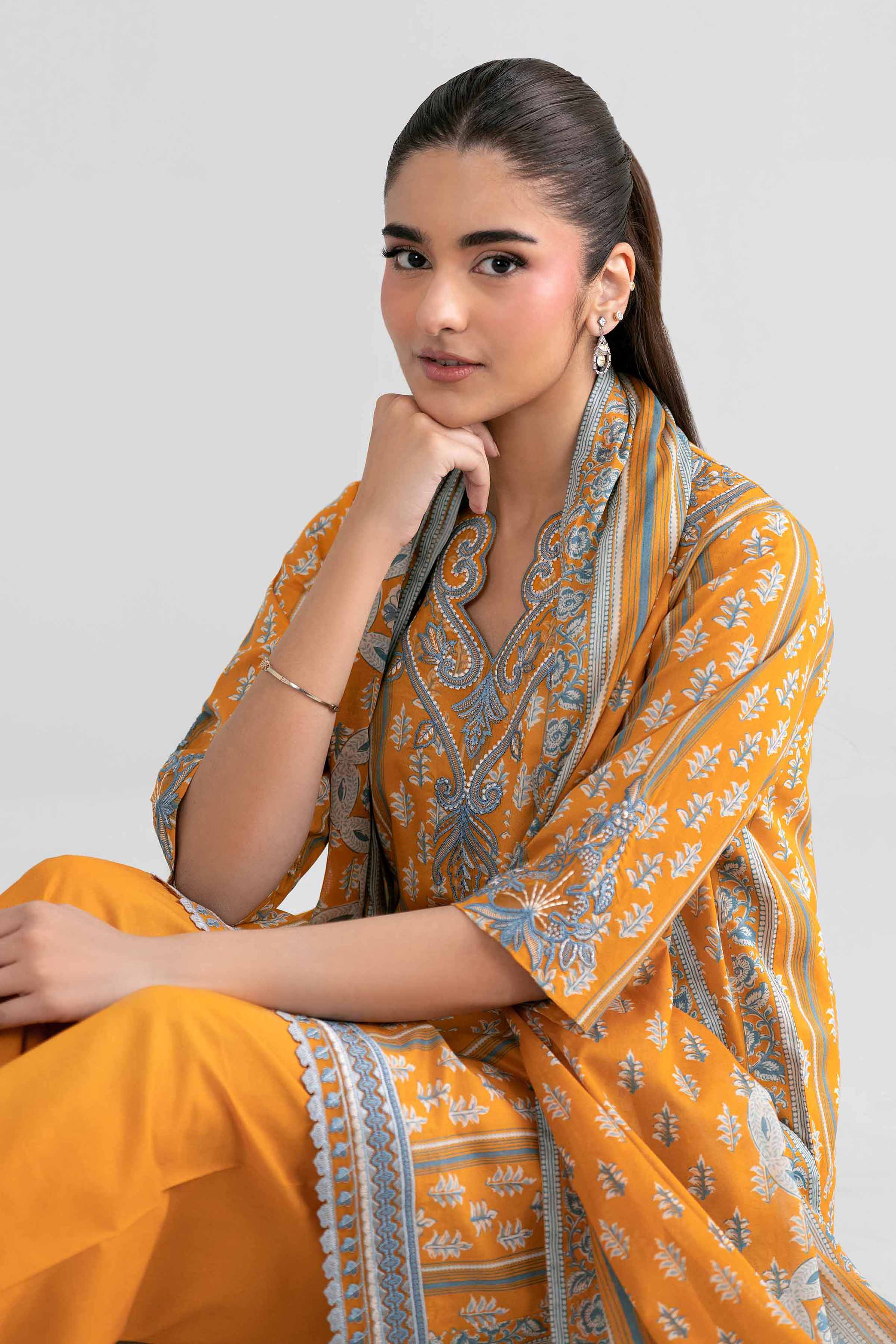 Original Nishat 3 Piece - Printed Embroidered Suit - 42601971 | Buy Online in Pakistan