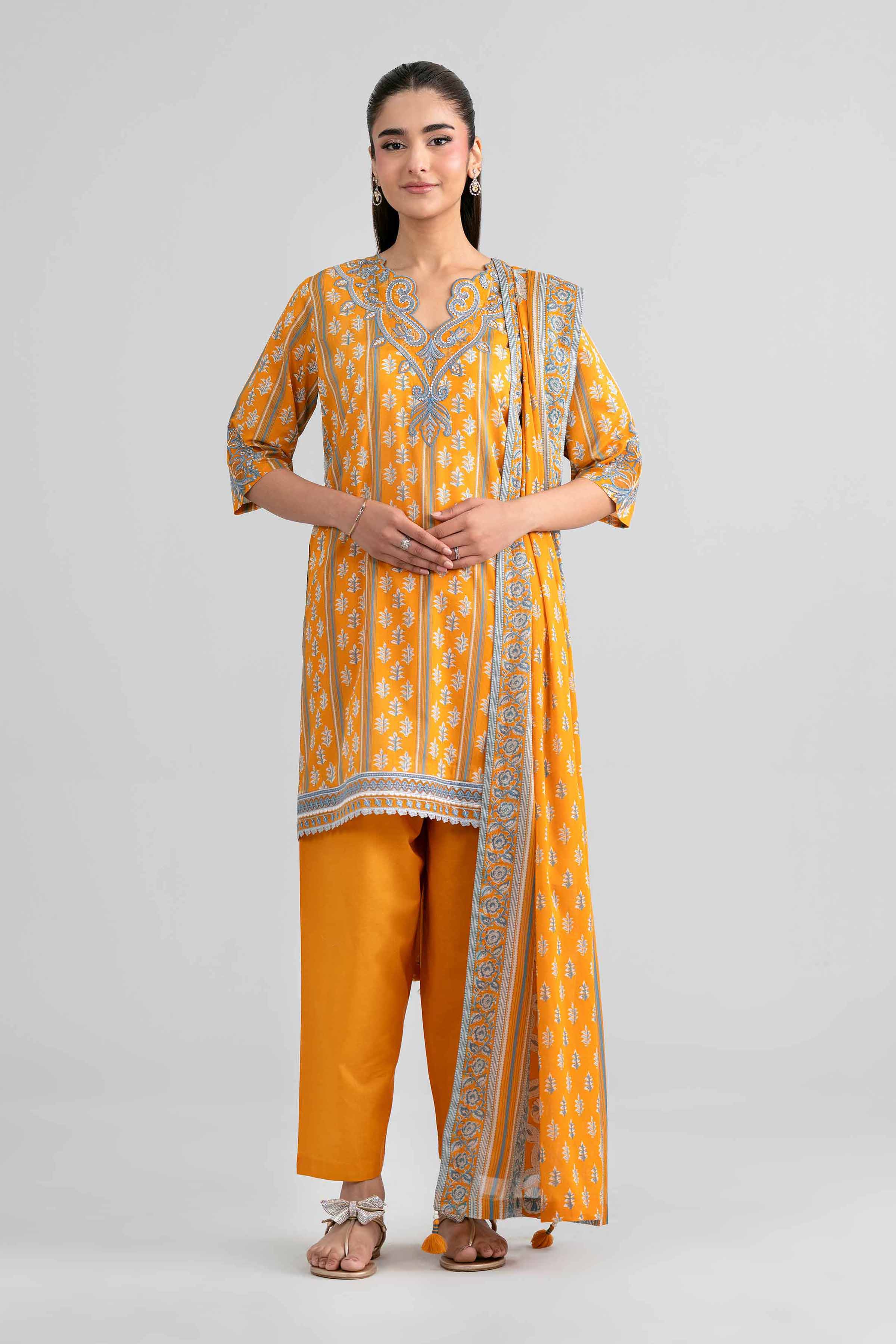 Original Nishat 3 Piece - Printed Embroidered Suit - 42601971 | Buy Online in Pakistan