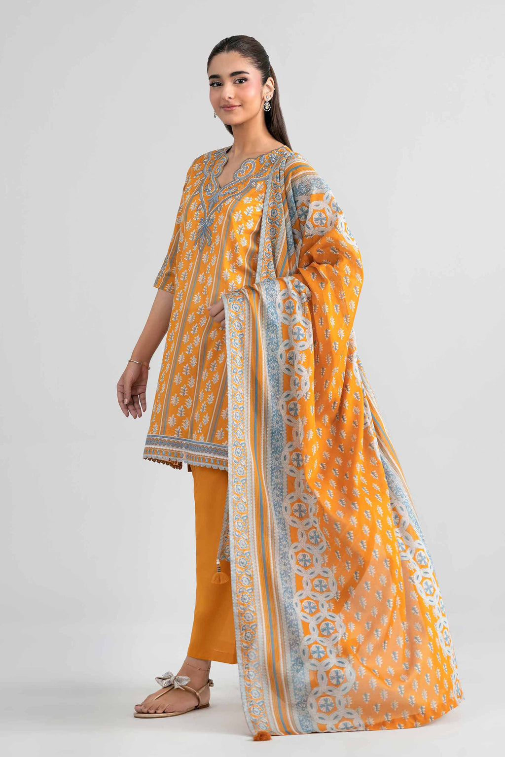 Original Nishat 3 Piece - Printed Embroidered Suit - 42601971 | Buy Online in Pakistan