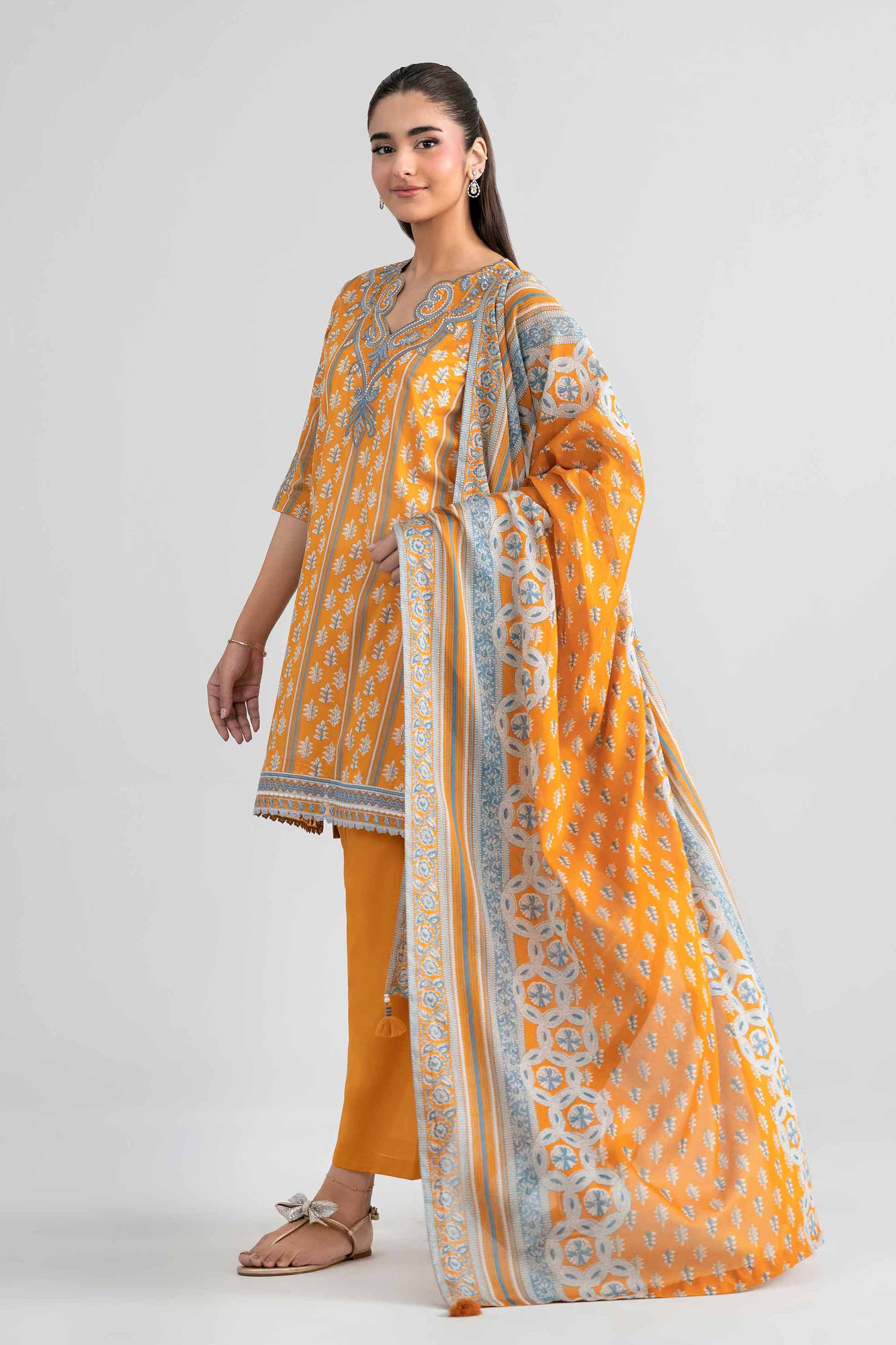 Original Nishat 3 Piece - Printed Embroidered Suit - 42601971 | Buy Online in Pakistan