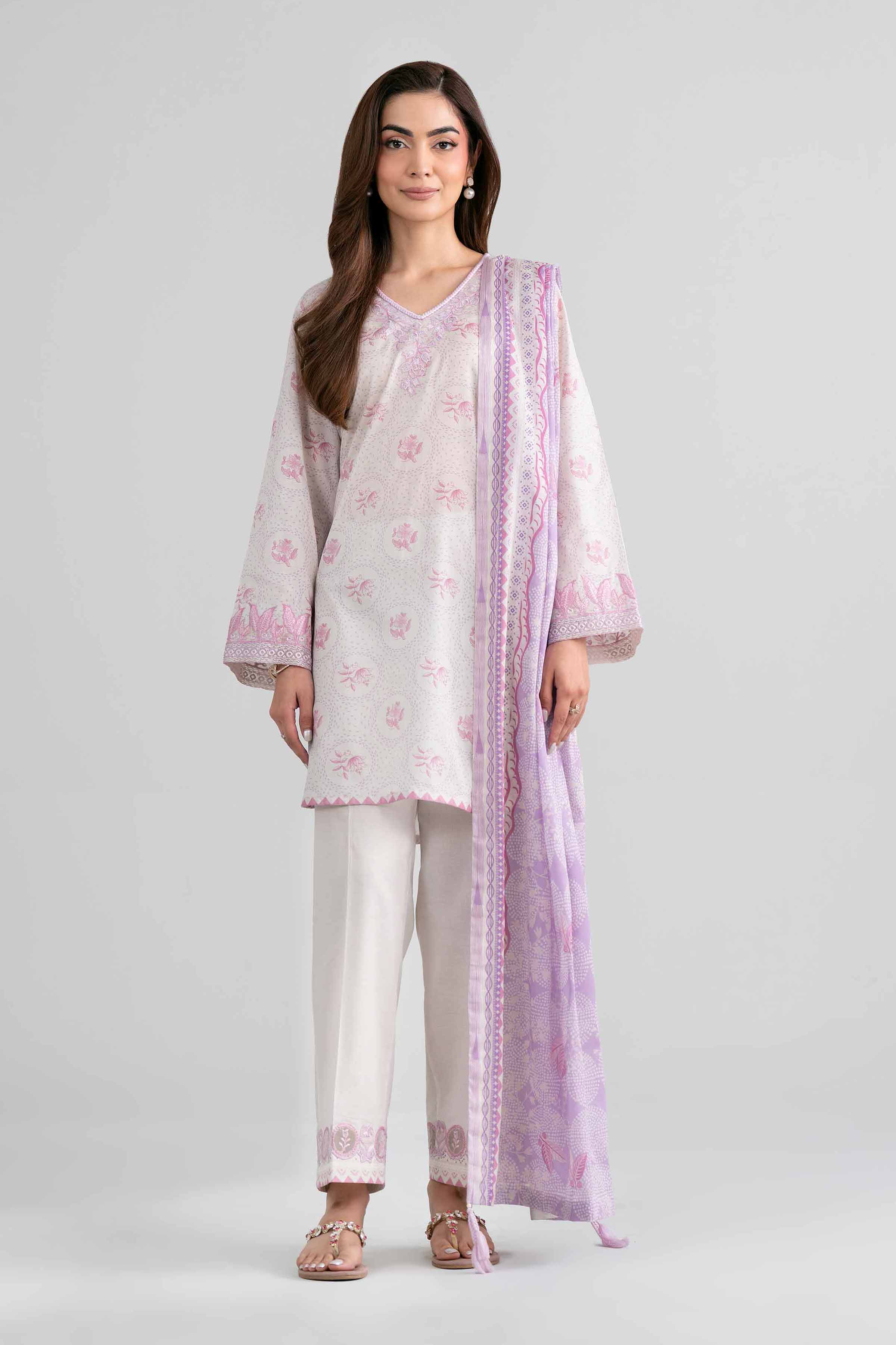 Original Nishat 3 Piece - Printed Embroidered Suit - 42601972 | Buy Online in Pakistan