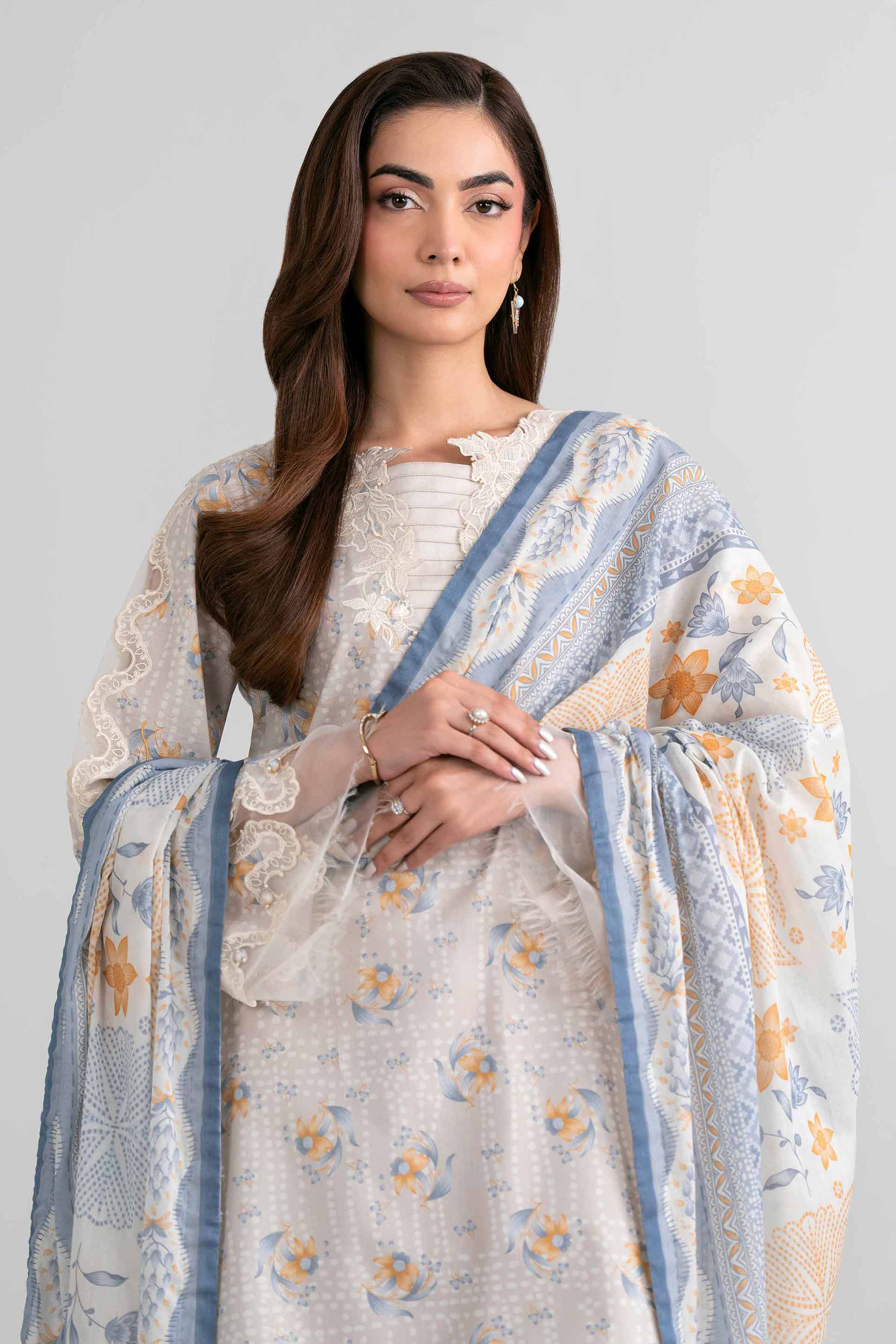 Original Nishat 3 Piece - Printed Embroidered Suit - 42601973 | Buy Online in Pakistan
