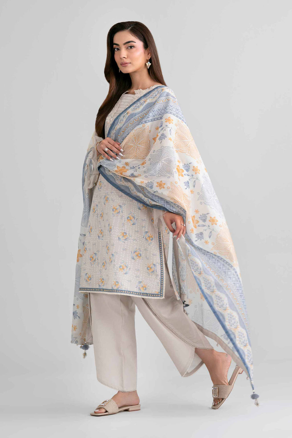 Original Nishat 3 Piece - Printed Embroidered Suit - 42601973 | Buy Online in Pakistan