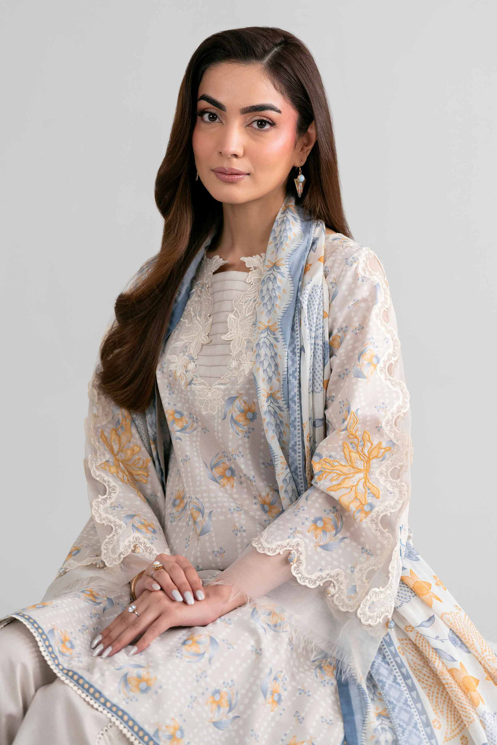 Original Nishat 3 Piece - Printed Embroidered Suit - 42601973 | Buy Online in Pakistan