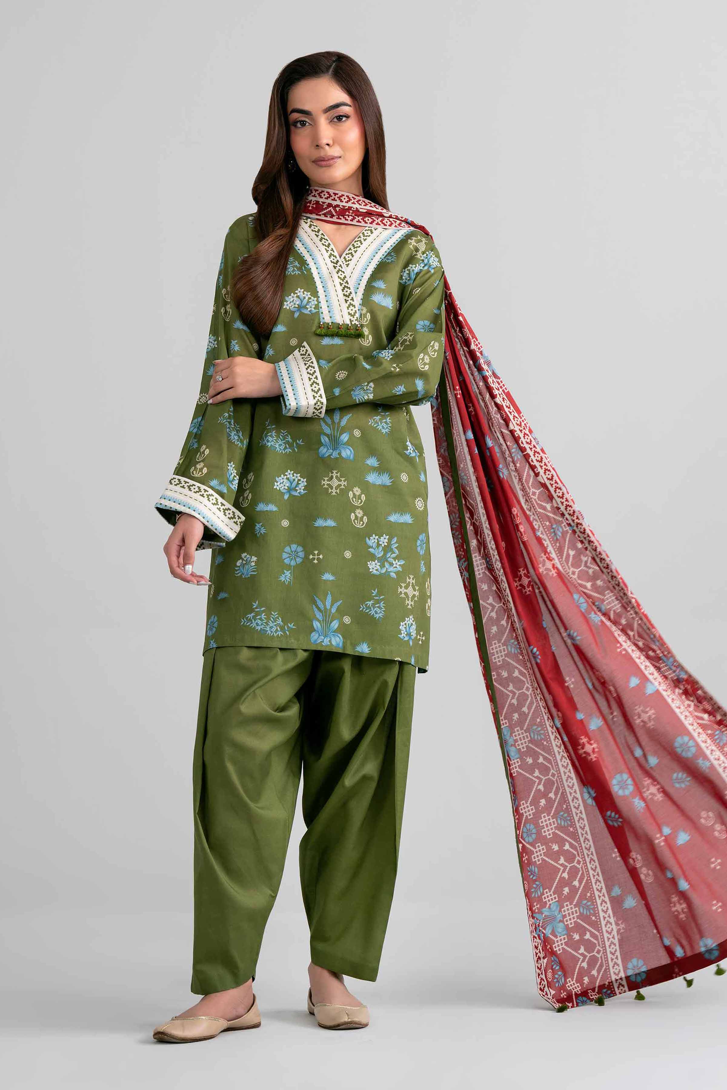 Original Nishat 3 Piece - Printed Suit - 42601975 | Buy Online in Pakistan