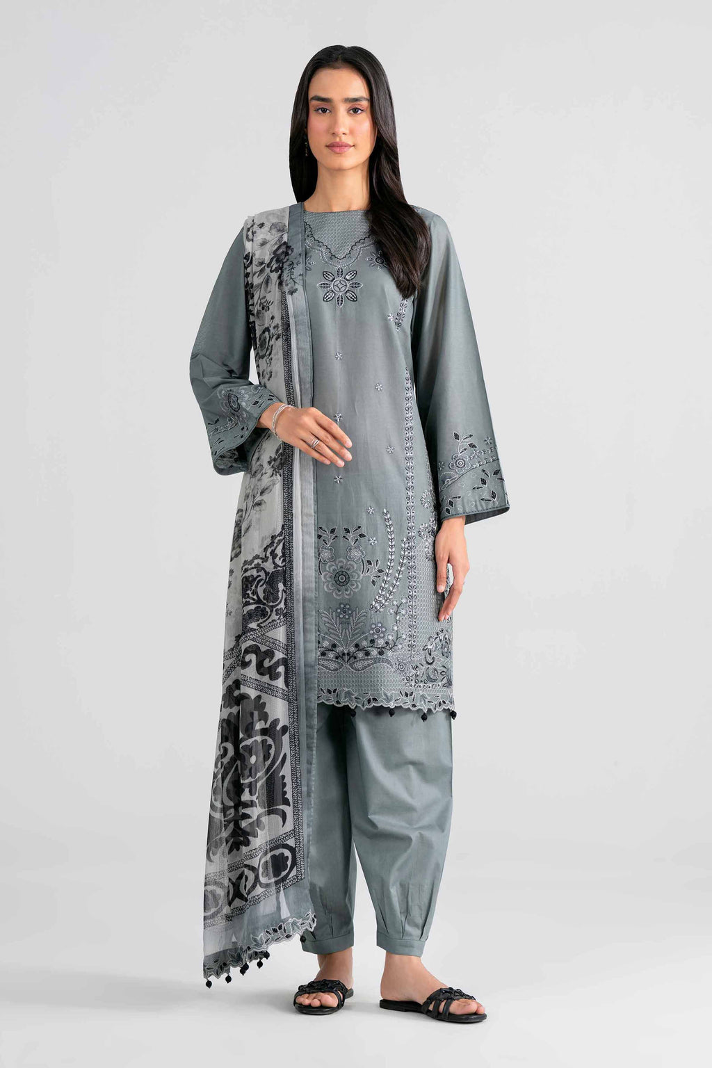 Original Nishat 3 Piece - Digital Printed Embroidered Suit - 42601987 | Buy Online in Pakistan