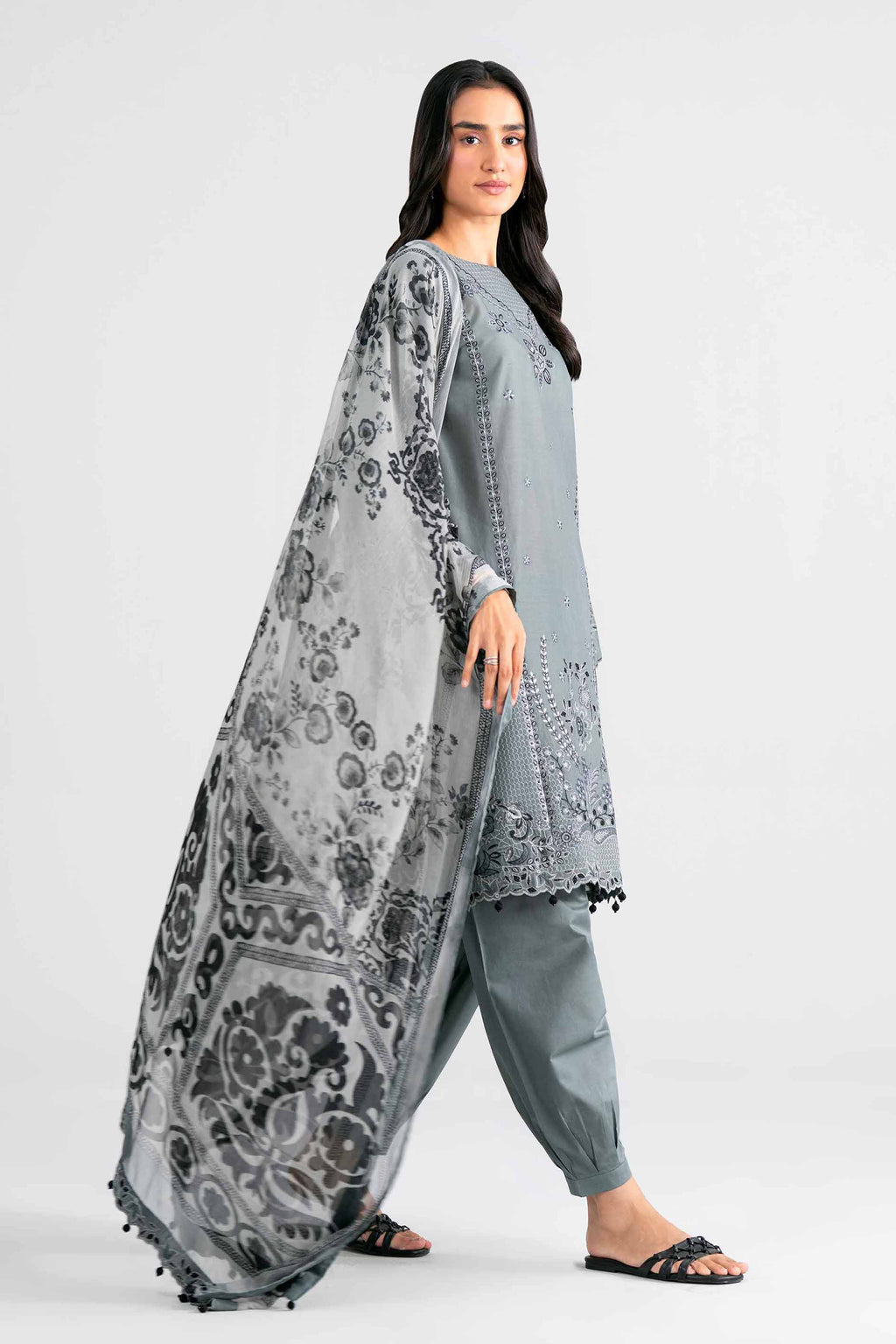 Original Nishat 3 Piece - Digital Printed Embroidered Suit - 42601987 | Buy Online in Pakistan