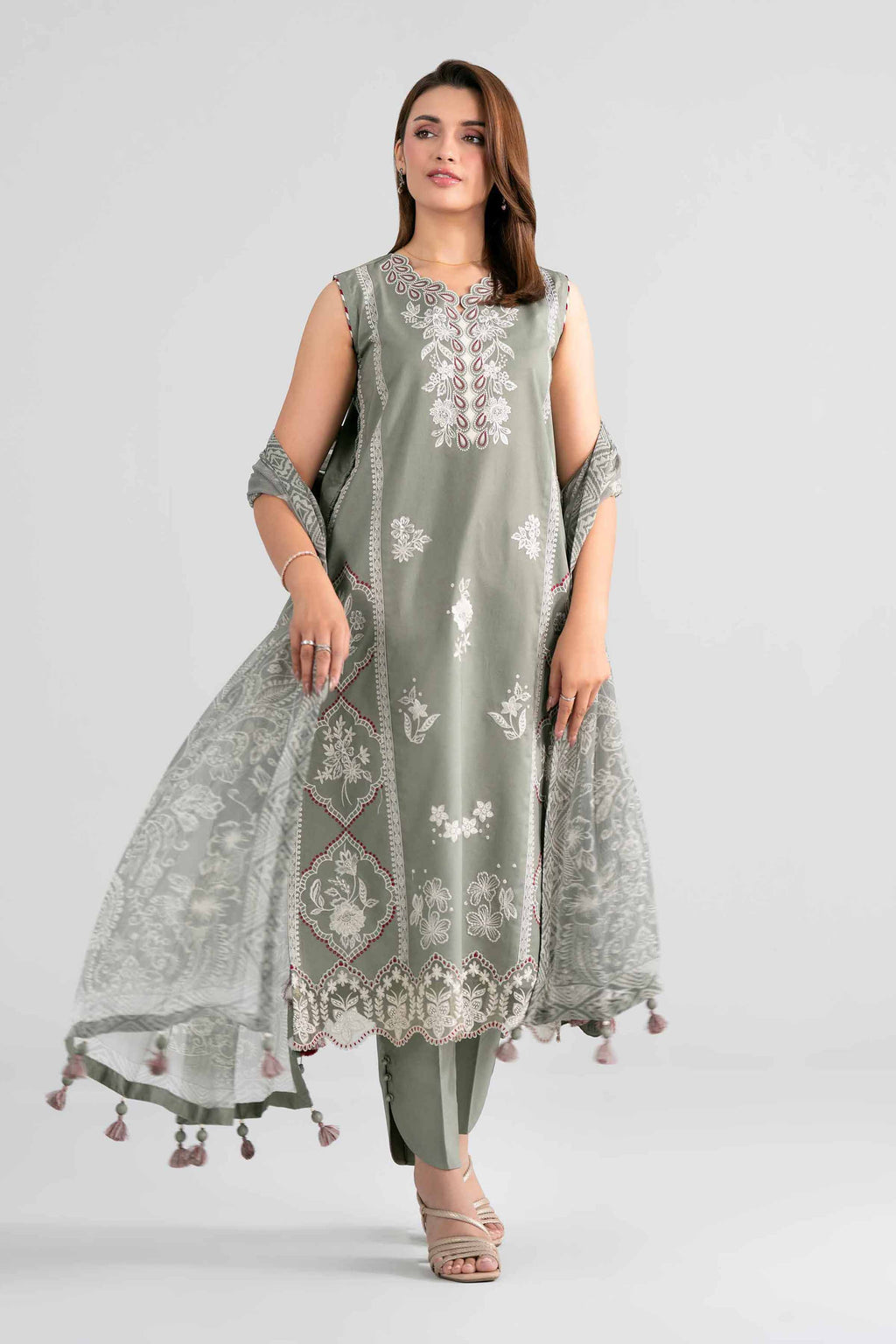 Original Nishat 3 Piece - Digital Printed Embroidered Suit - 42601989 | Buy Online in Pakistan