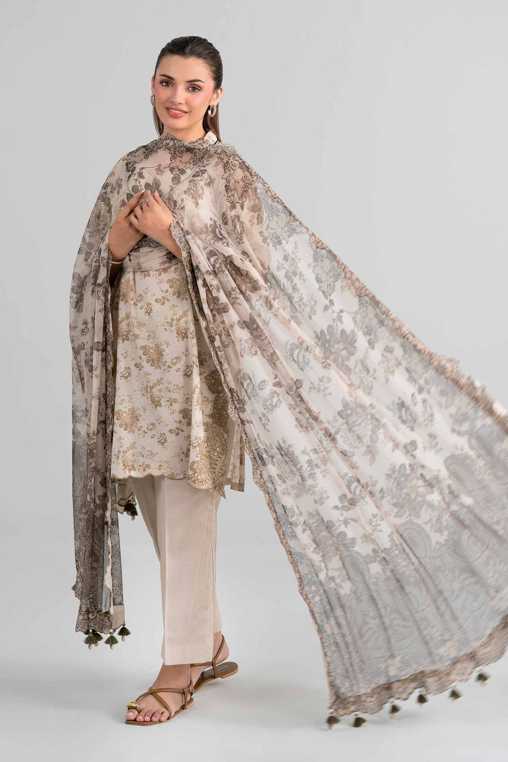 Original Nishat 3 Piece - Digital Printed Embroidered Suit - 42601997 | Buy Online in Pakistan