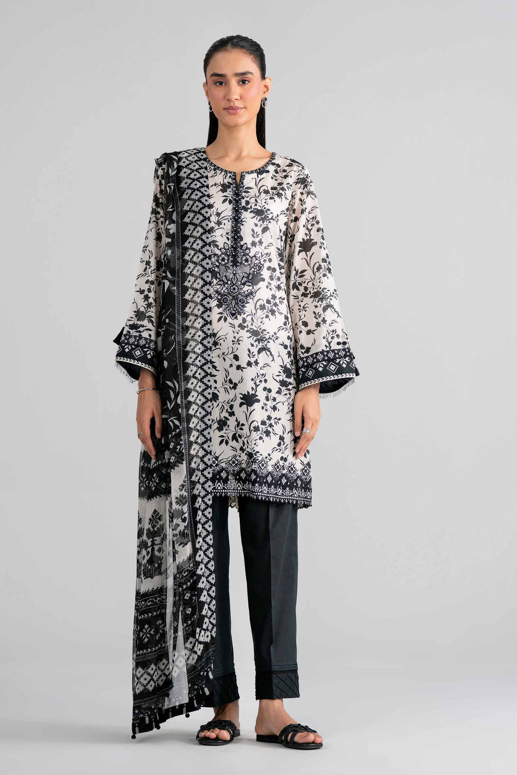 Original Nishat 3 Piece - Digital Printed Embroidered Suit - 42602003 | Buy Online in Pakistan