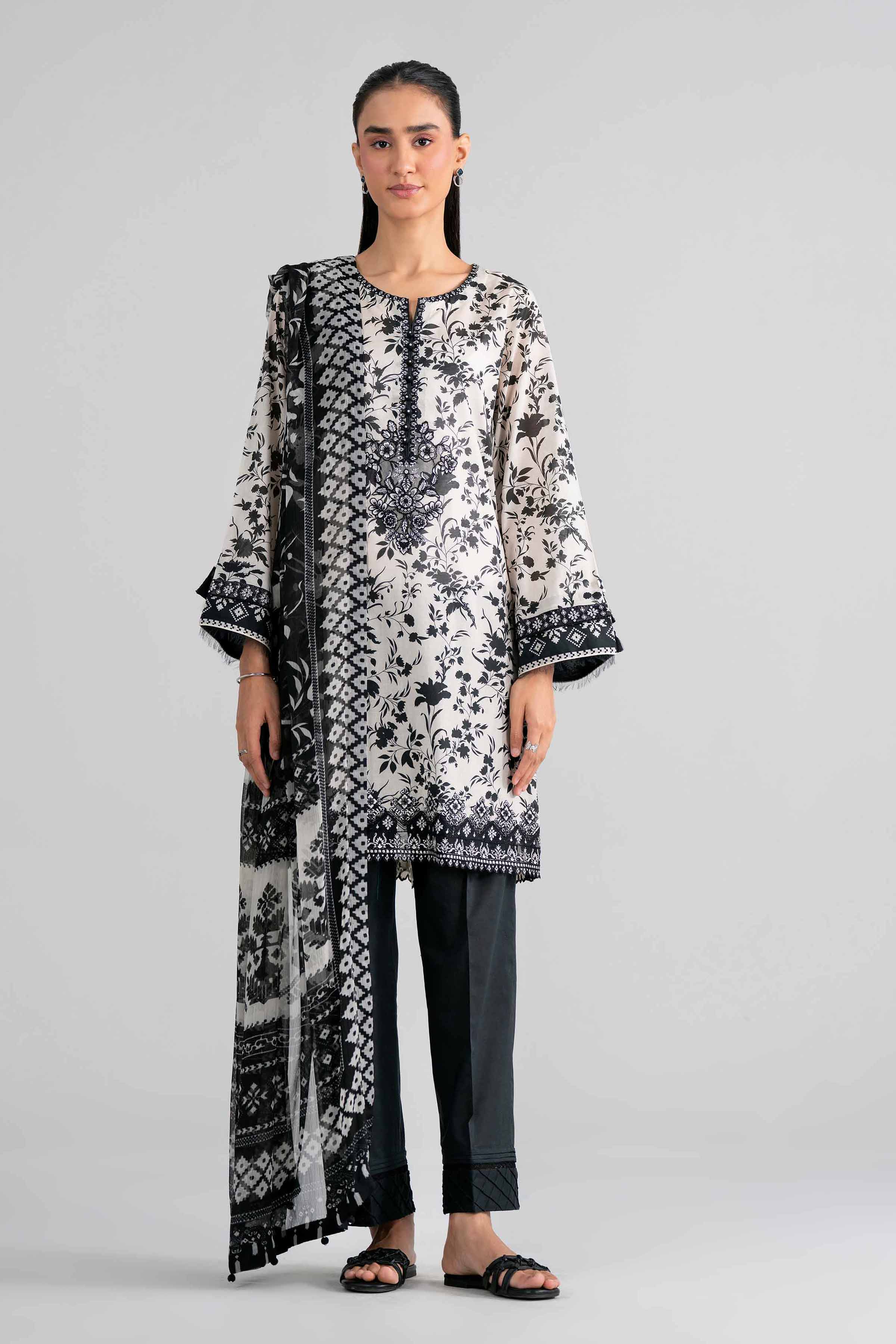 Original Nishat 3 Piece - Digital Printed Embroidered Suit - 42602003 | Buy Online in Pakistan