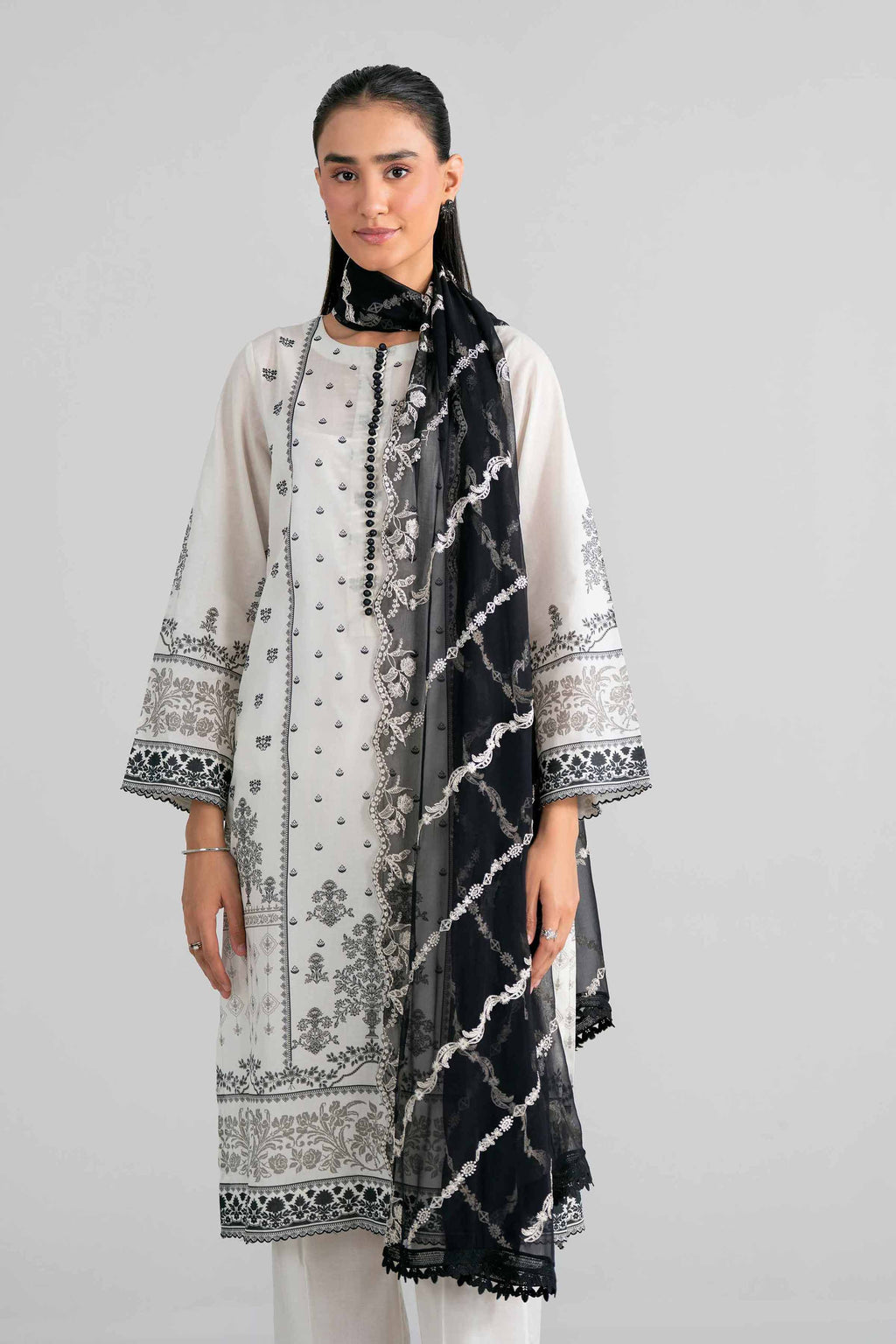 Original Nishat 3 Piece - Digital Printed Embroidered Suit - 42602007 | Buy Online in Pakistan