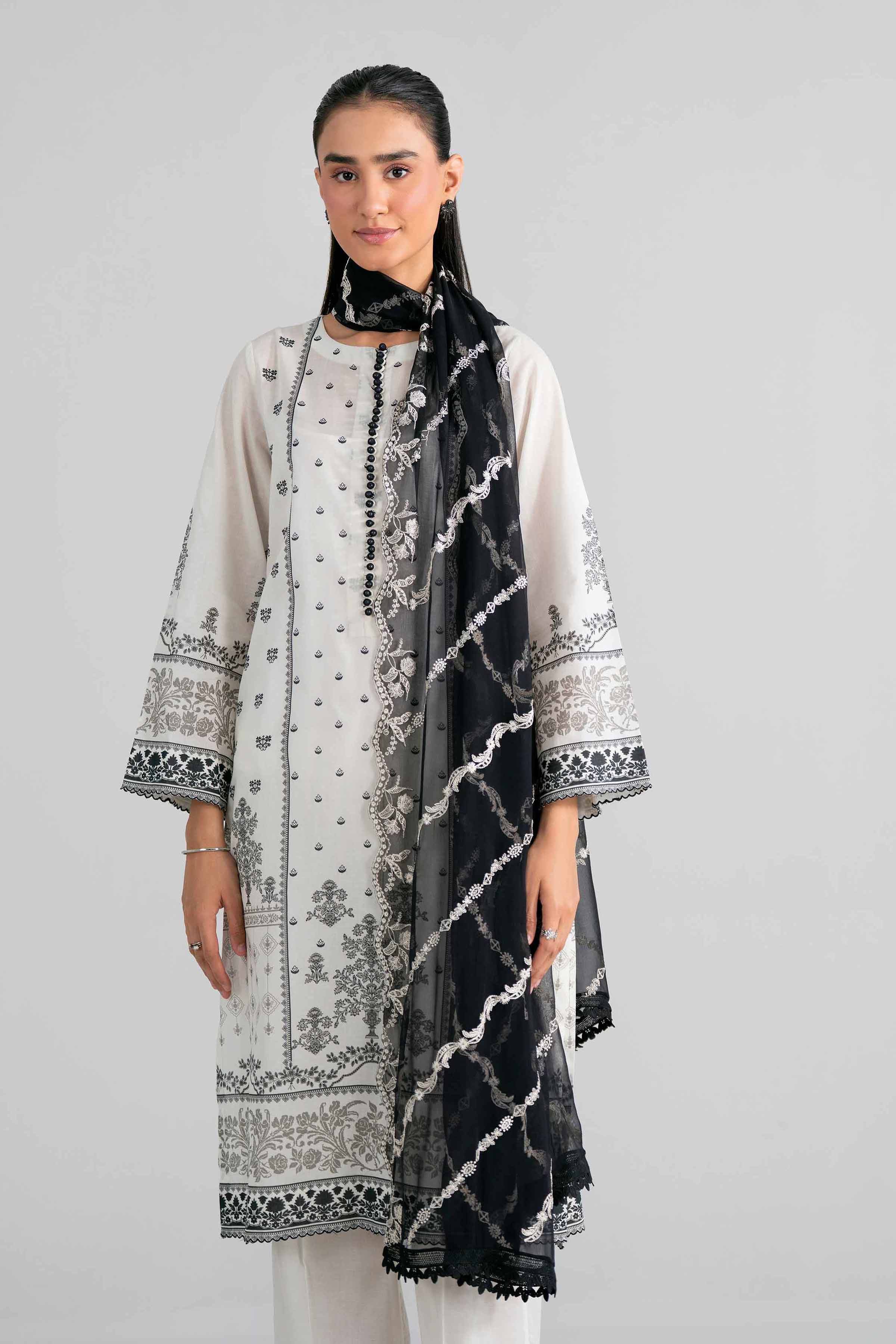 Original Nishat 3 Piece - Digital Printed Embroidered Suit - 42602007 | Buy Online in Pakistan