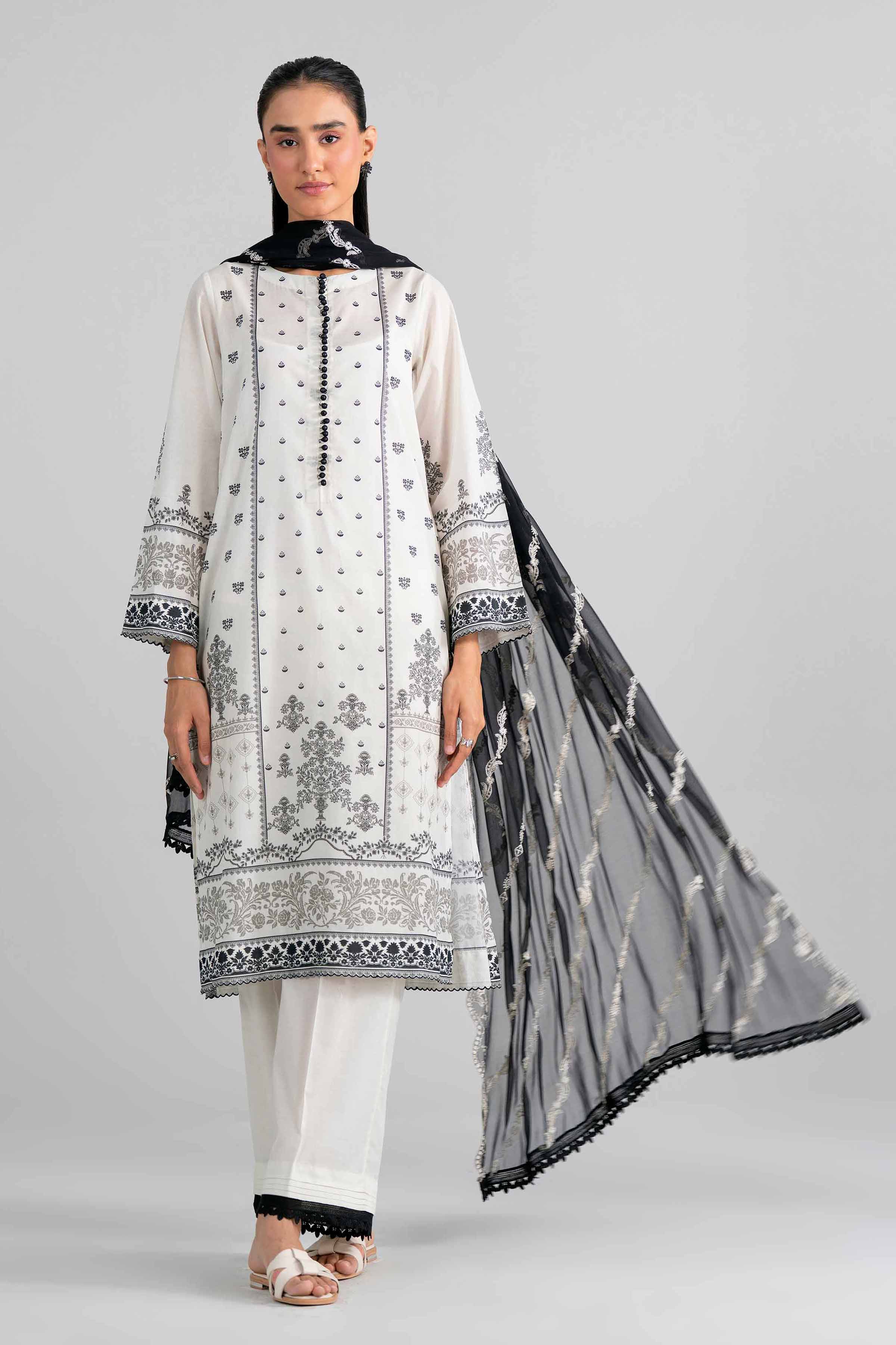 Original Nishat 3 Piece - Digital Printed Embroidered Suit - 42602007 | Buy Online in Pakistan