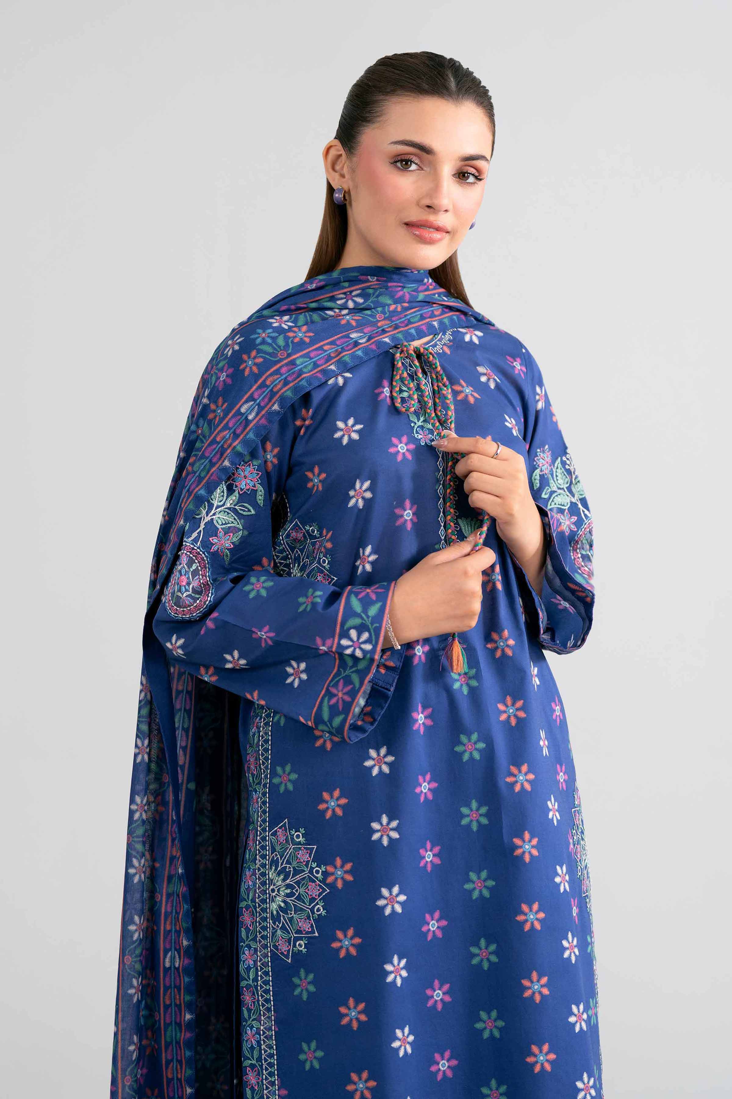 Original Nishat 3 Piece - Printed Embroidered Suit - 42602014 | Buy Online in Pakistan