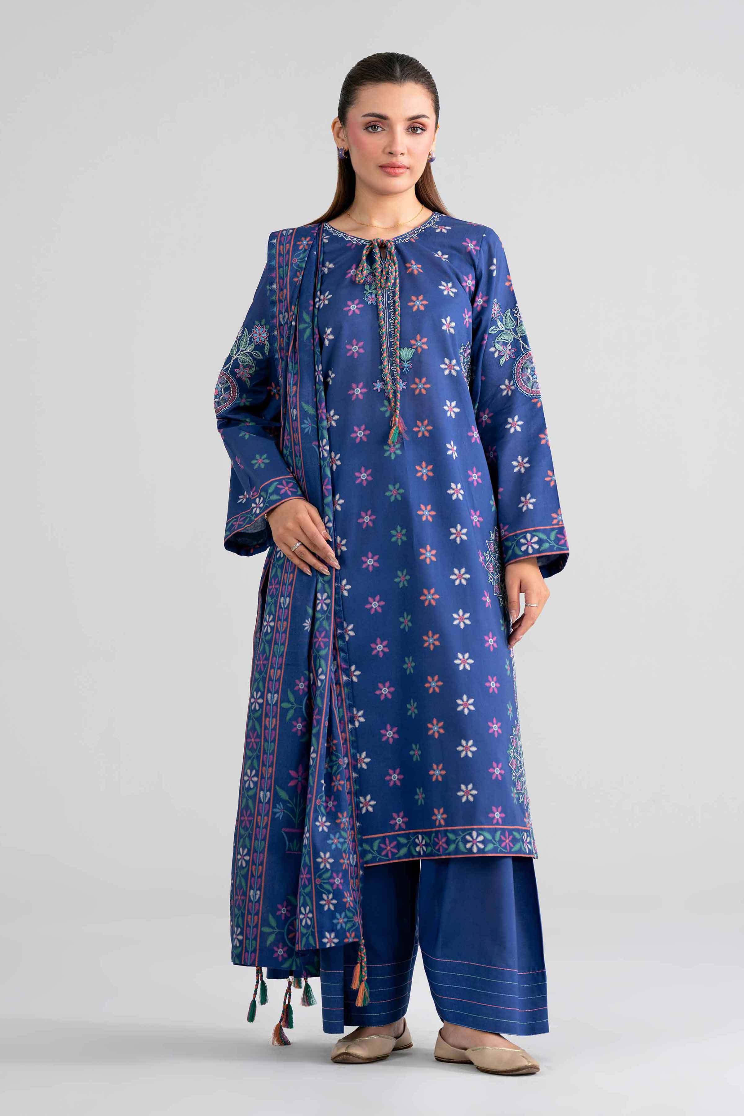Original Nishat 3 Piece - Printed Embroidered Suit - 42602014 | Buy Online in Pakistan