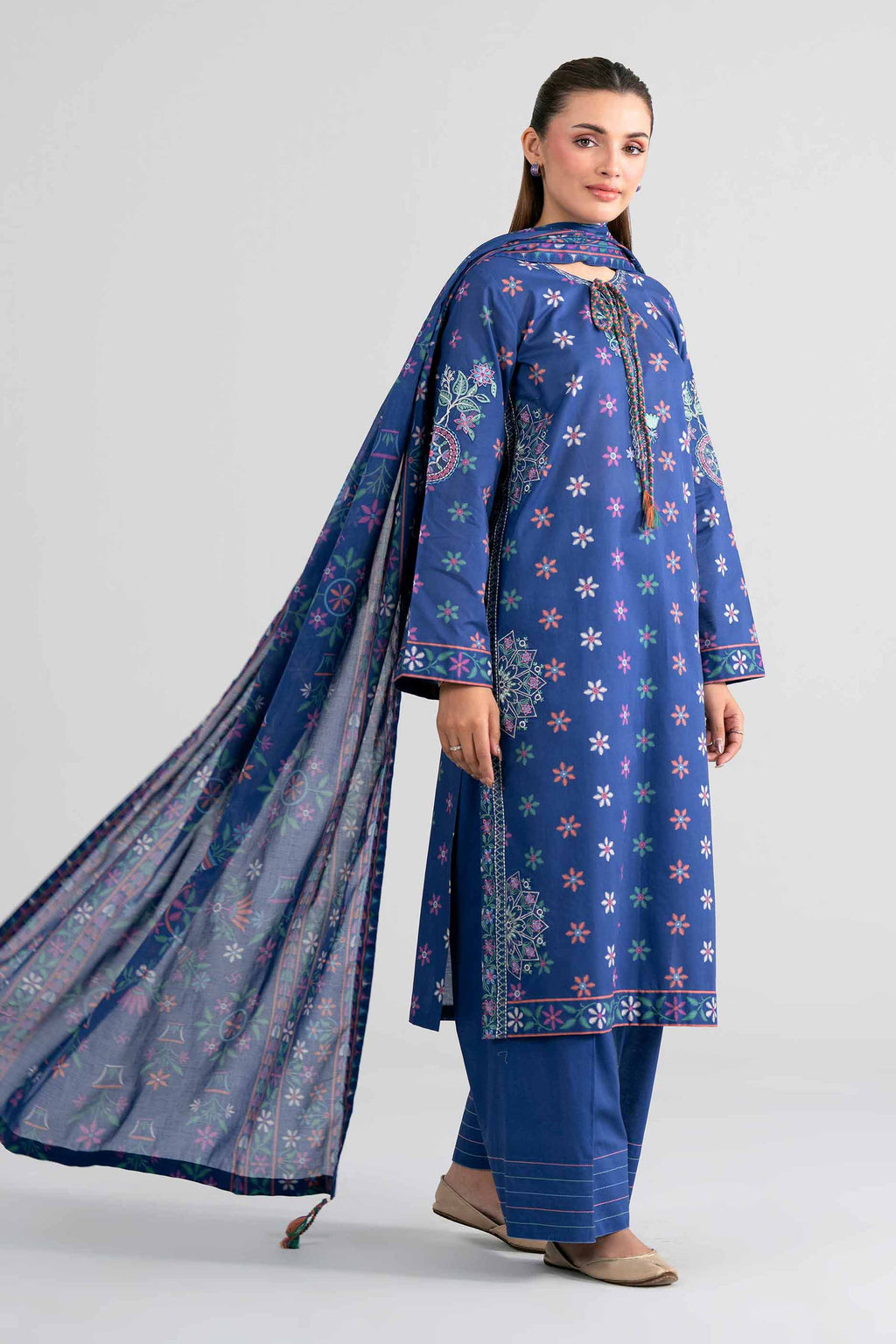 Original Nishat 3 Piece - Printed Embroidered Suit - 42602014 | Buy Online in Pakistan