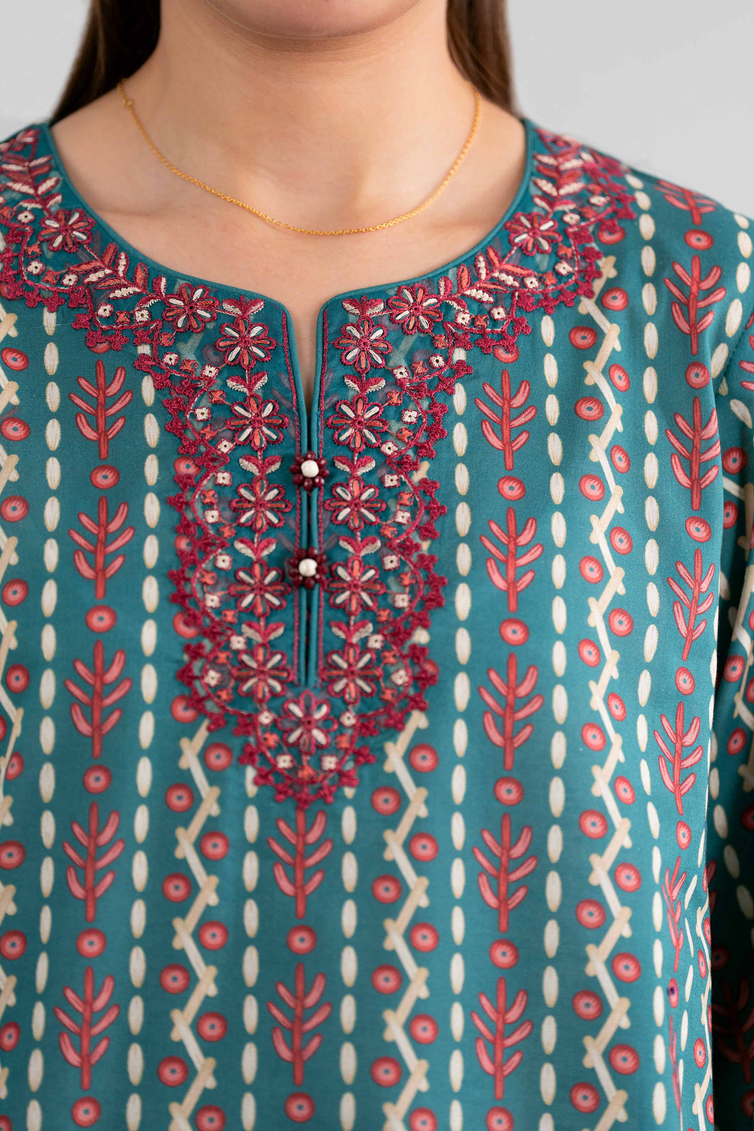 Original Nishat 3 Piece - Printed Embroidered Suit - 42602016 | Buy Online in Pakistan