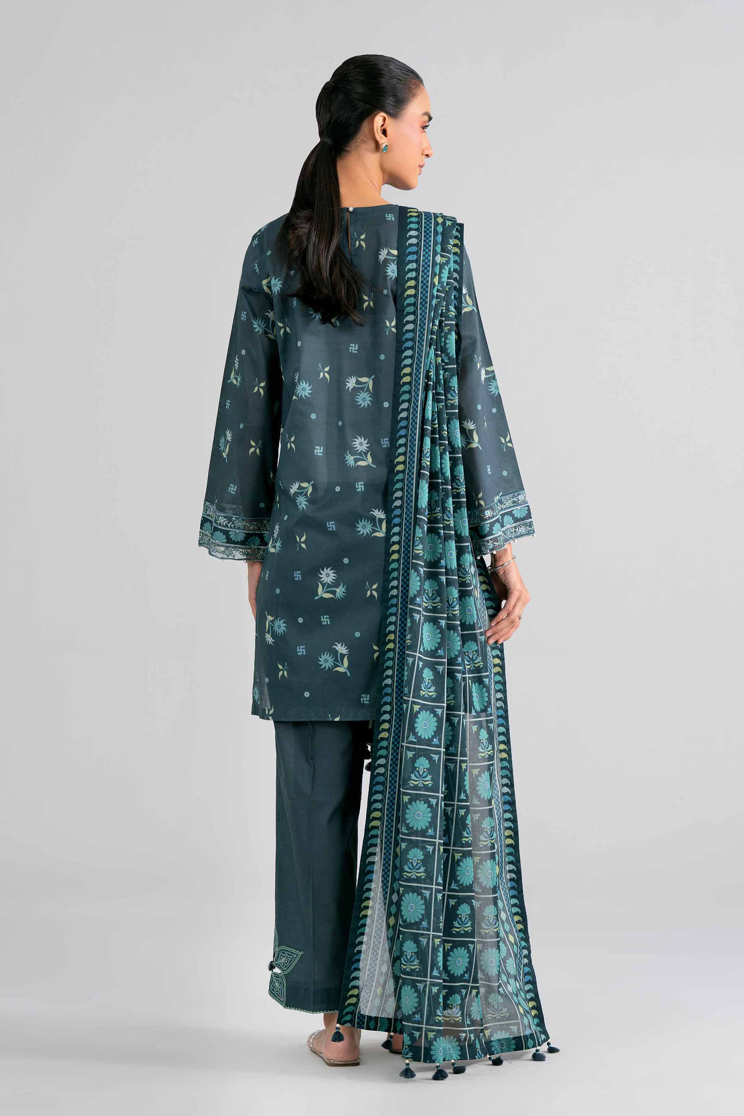 Original Nishat 3 Piece - Printed Embroidered Suit - 42602017 | Buy Online in Pakistan